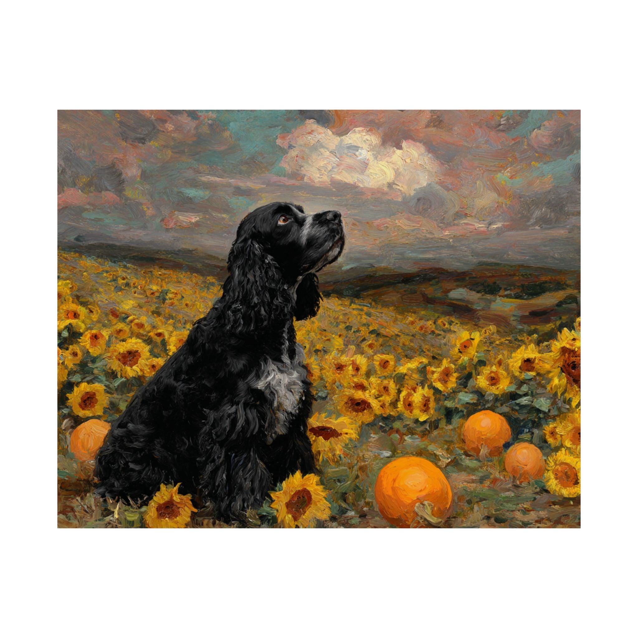 Cocker Spaniel 8- Sunflower Season Collection