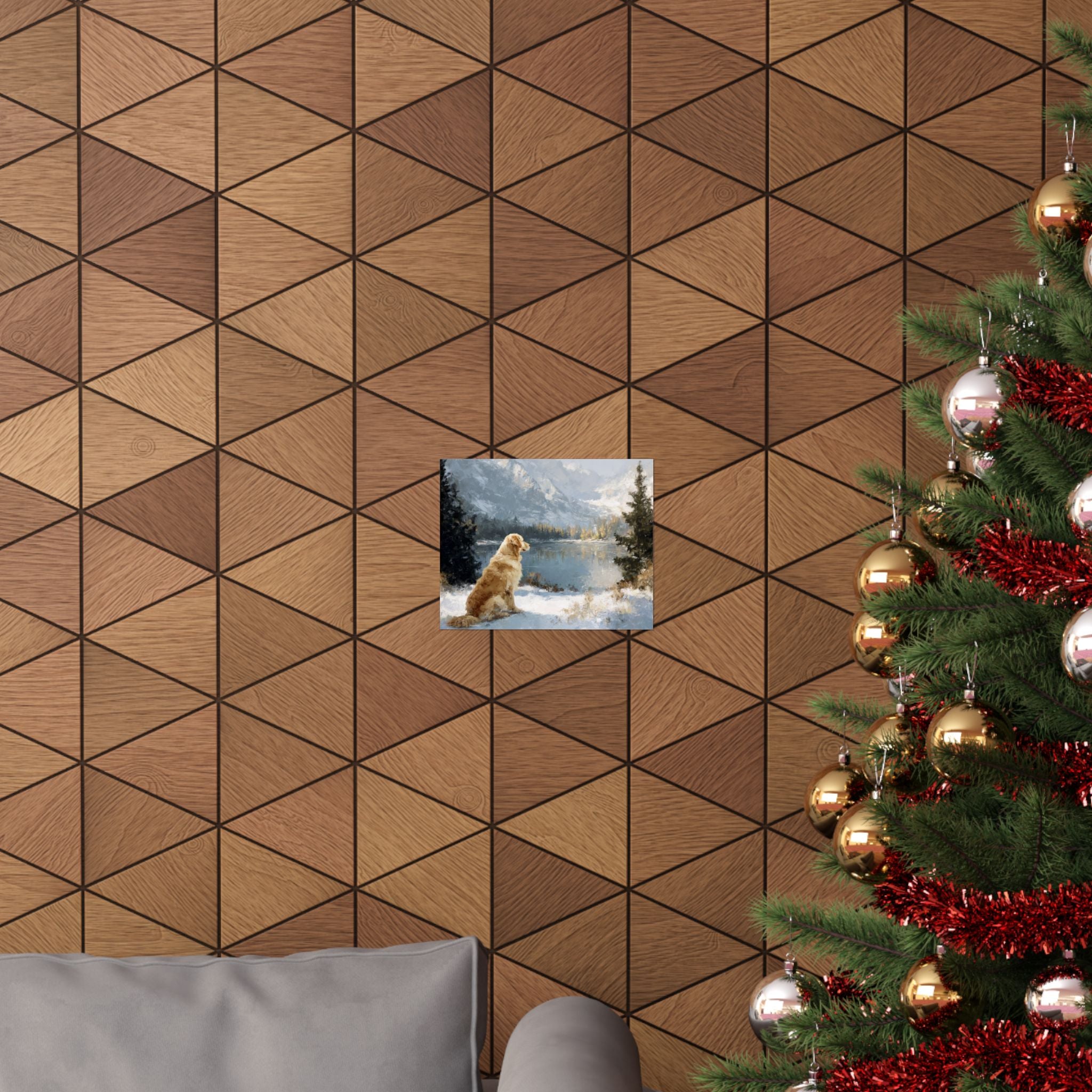 Golden Retriever 2- Winter Whiskers Collection