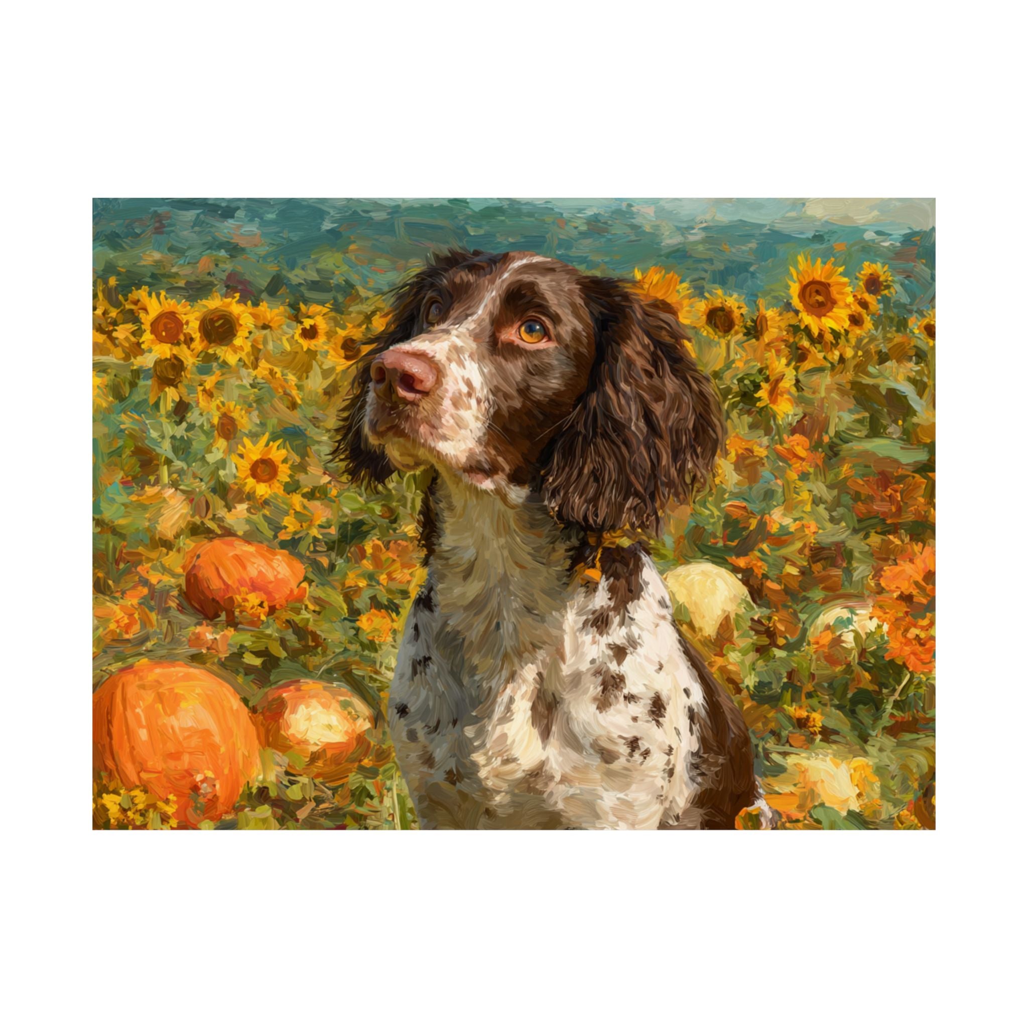 Springer Spaniel 4- Sunflower Season Collection