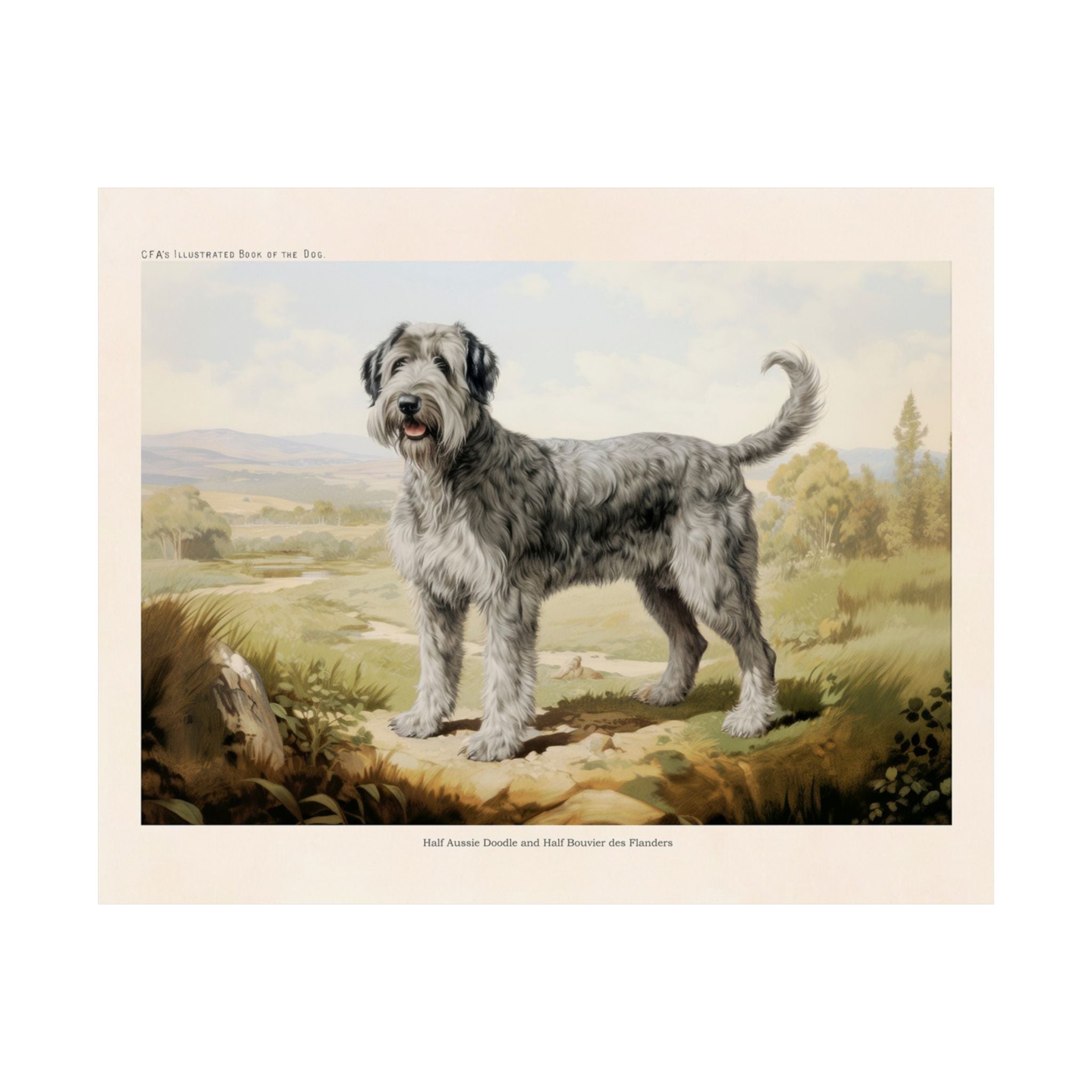 Half Aussie Doodle and Half Bouvier Des Flanders- CFA Edition