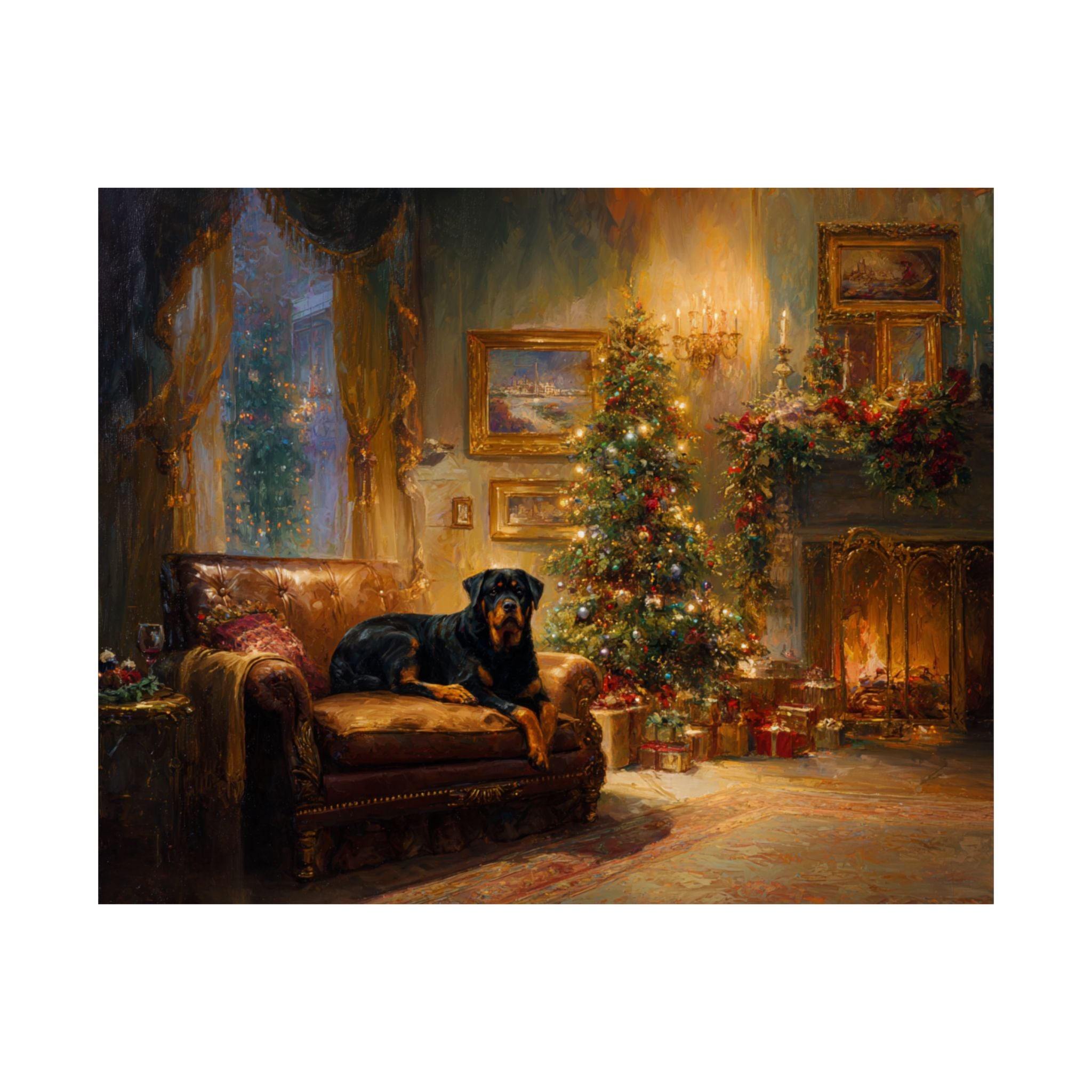 Rottweiler 1- Cozy Christmas Collection