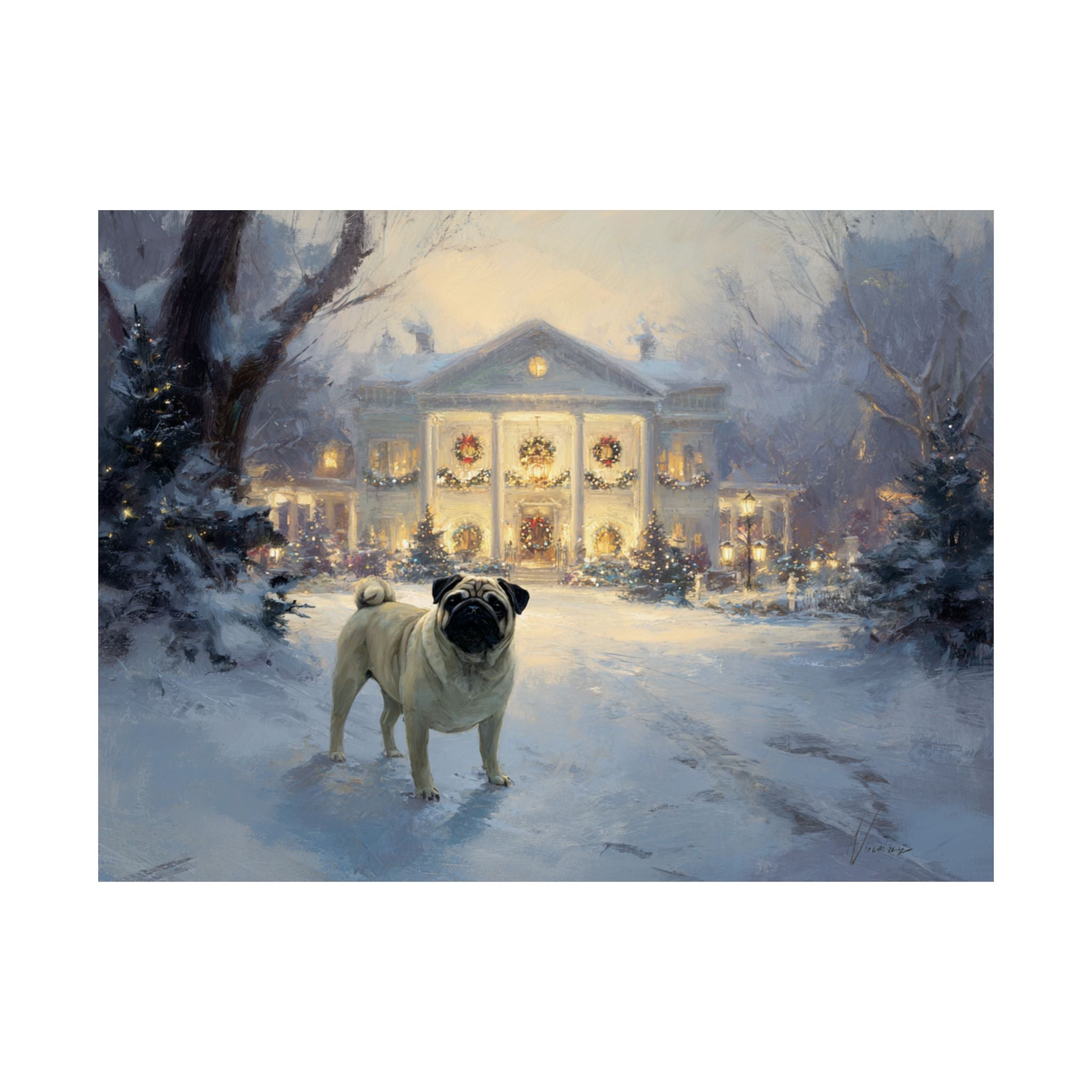 Pug 1- Home for the Holidays Collection