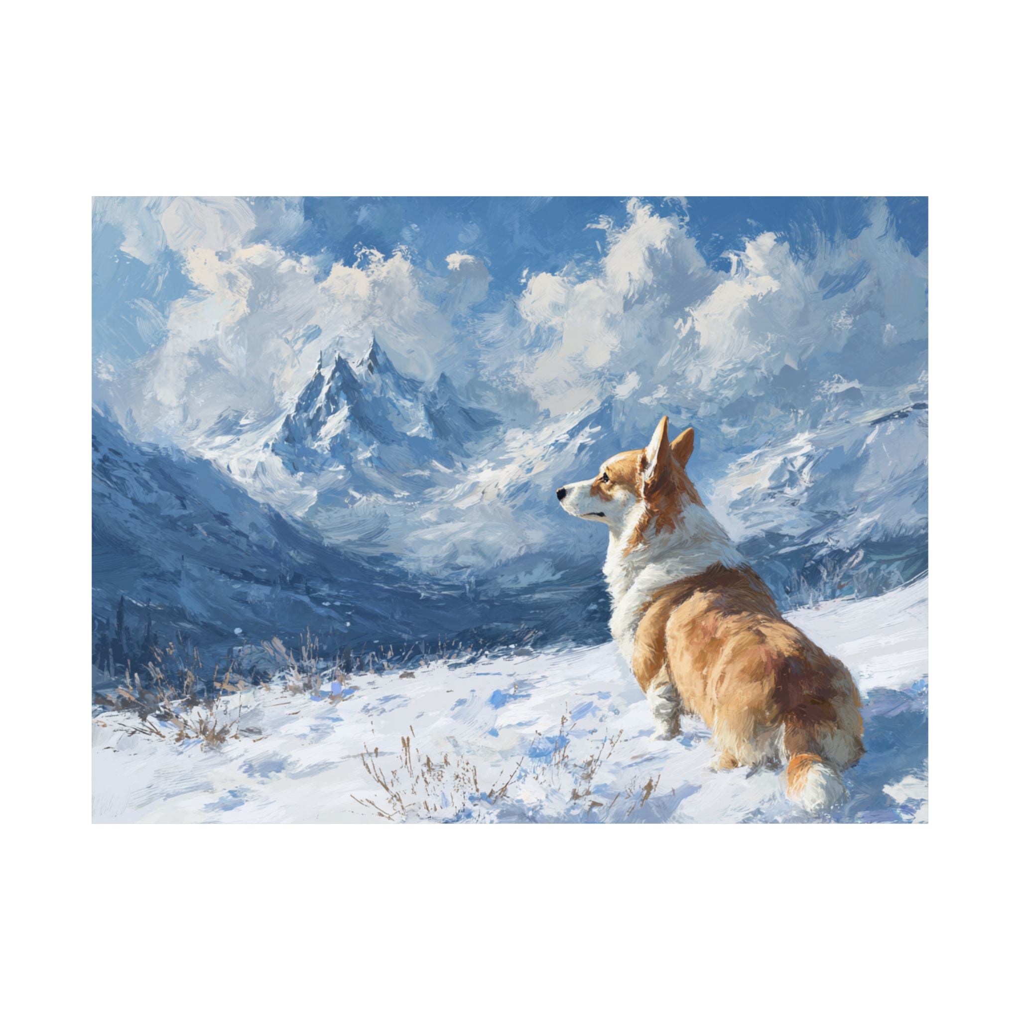 Welsh Corgi 3- Winter Whiskers Collection