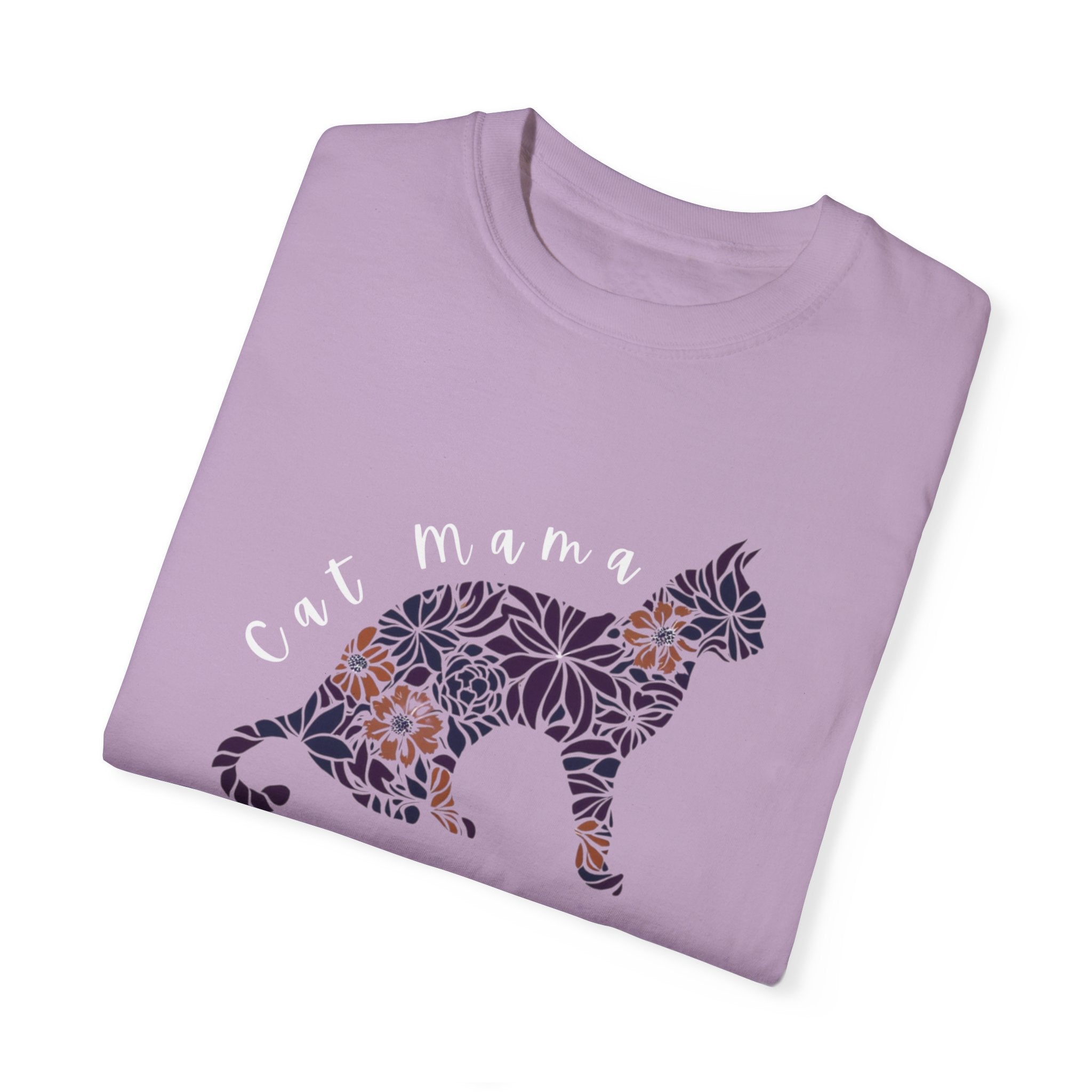 Floral Cat Mama T-Shirt