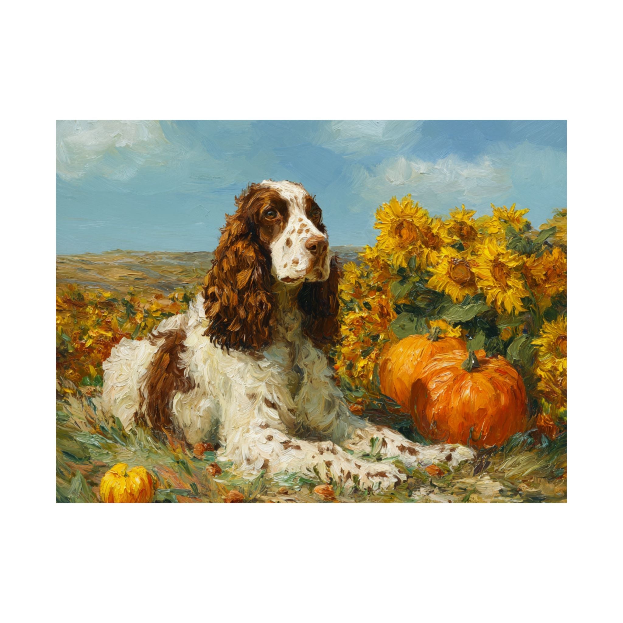 Cocker Spaniel 4- Sunflower Season Collection