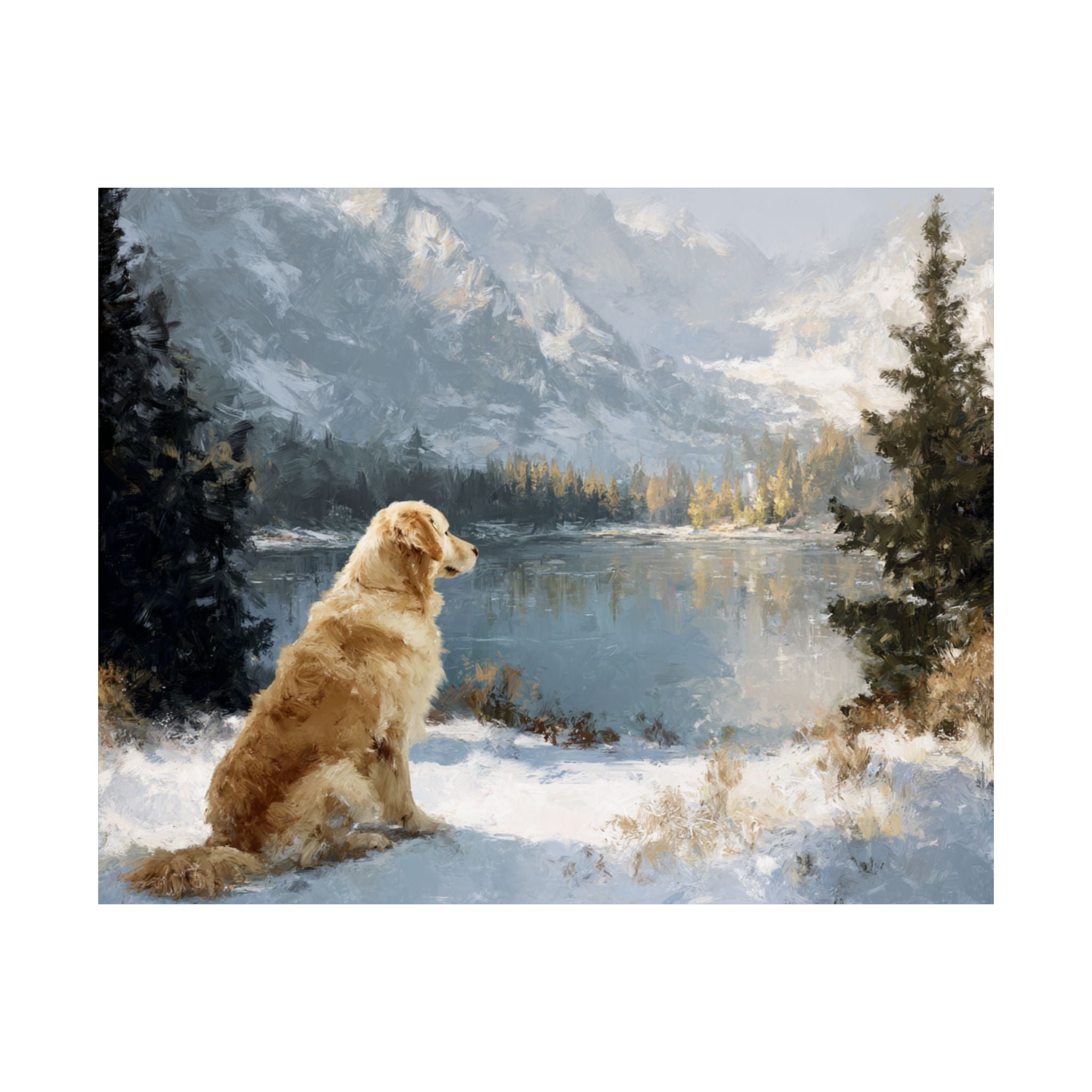 Golden Retriever 2- Winter Whiskers Collection