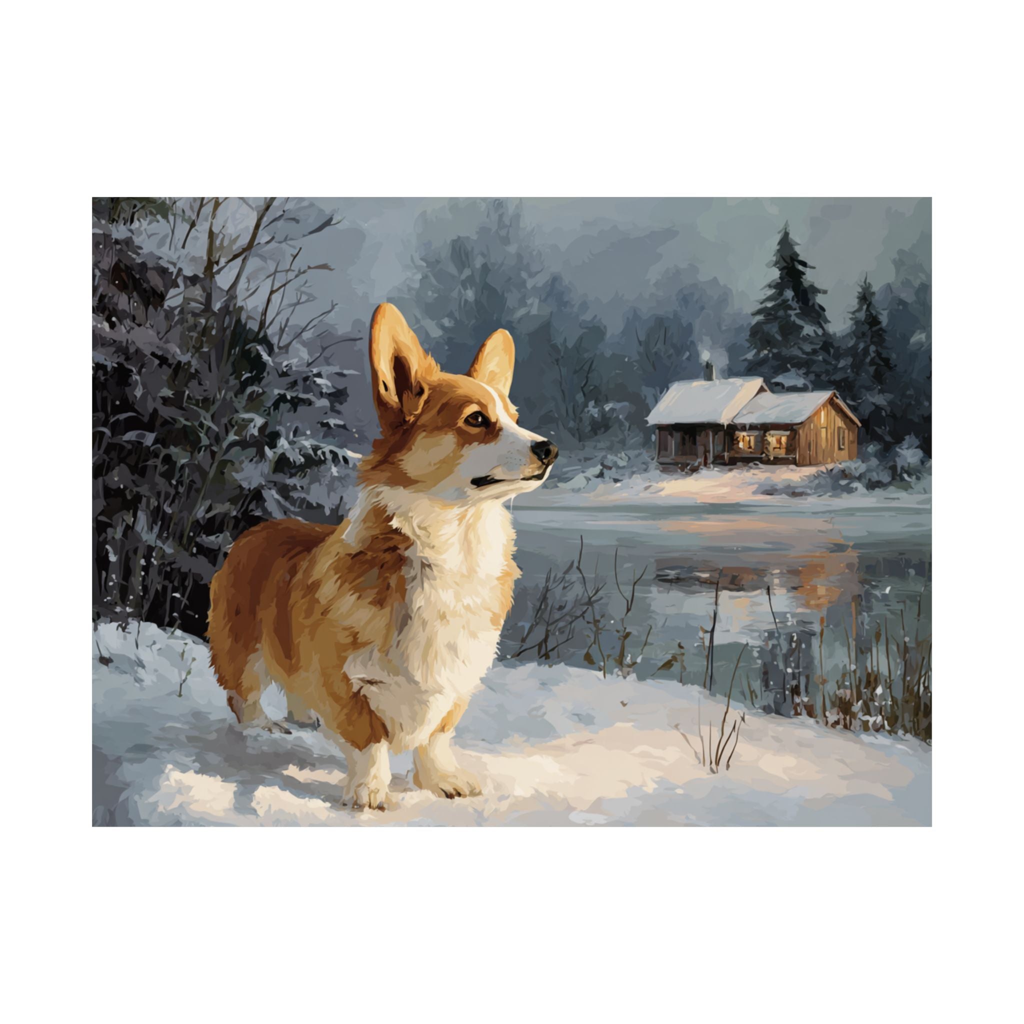 Welsh Corgi 8- Winter Whiskers Collection
