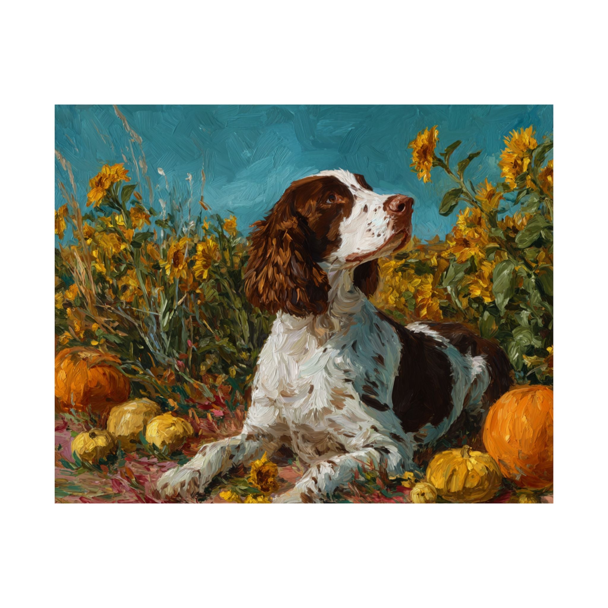 Springer Spaniel 8- Sunflower Season Collection