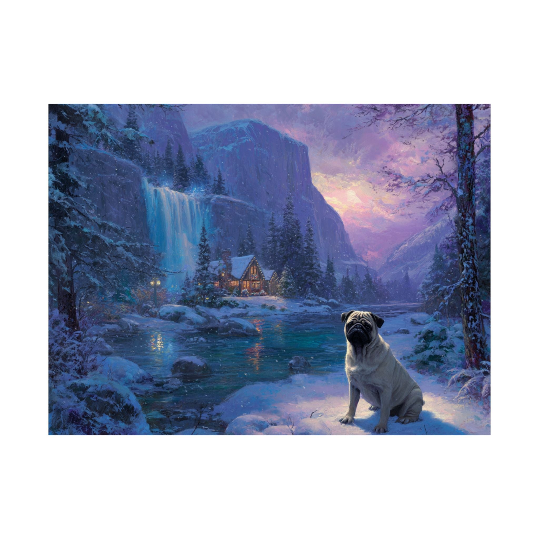 Pug 3- Winter Whiskers Collection