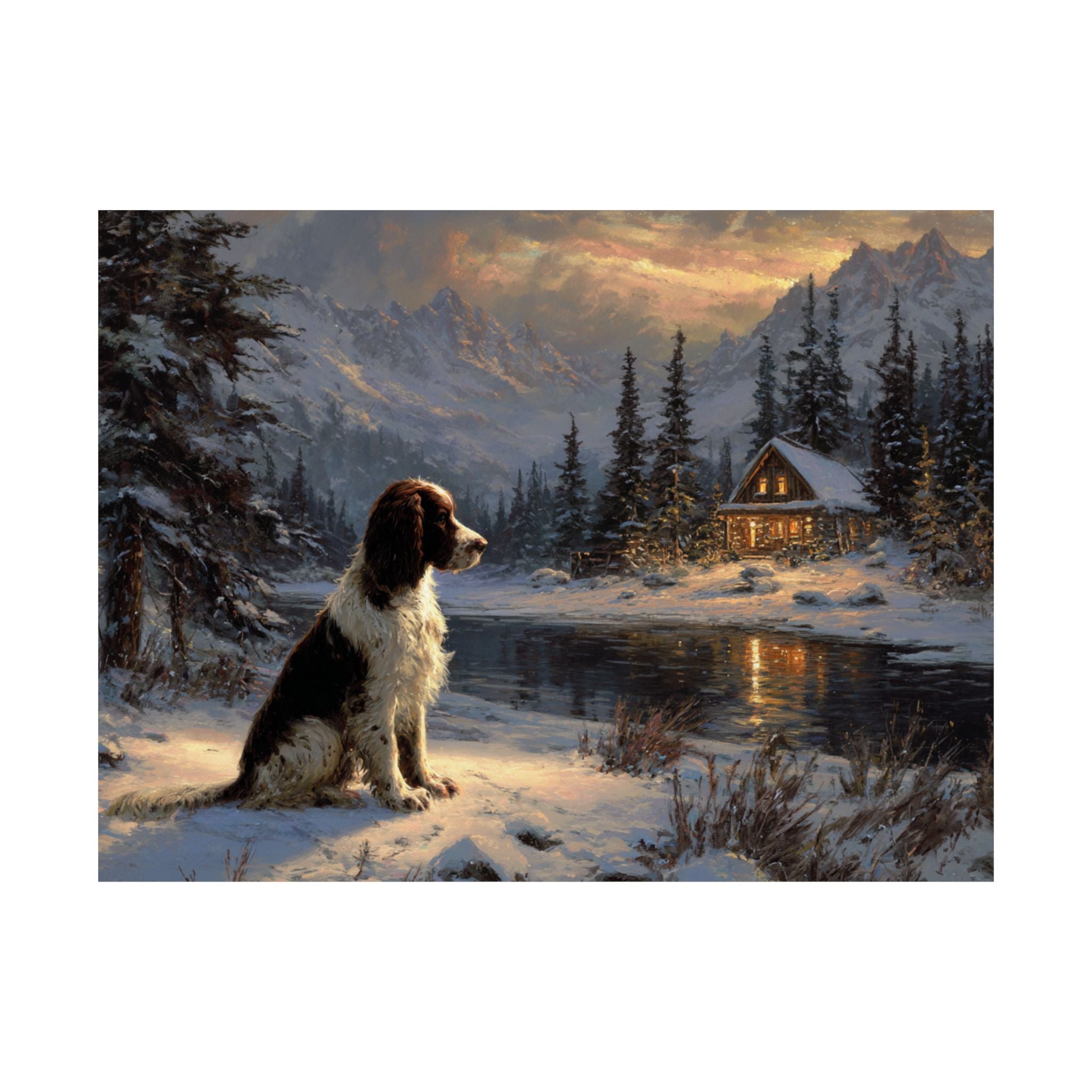 Springer Spaniel 2- Winter Whiskers Collection