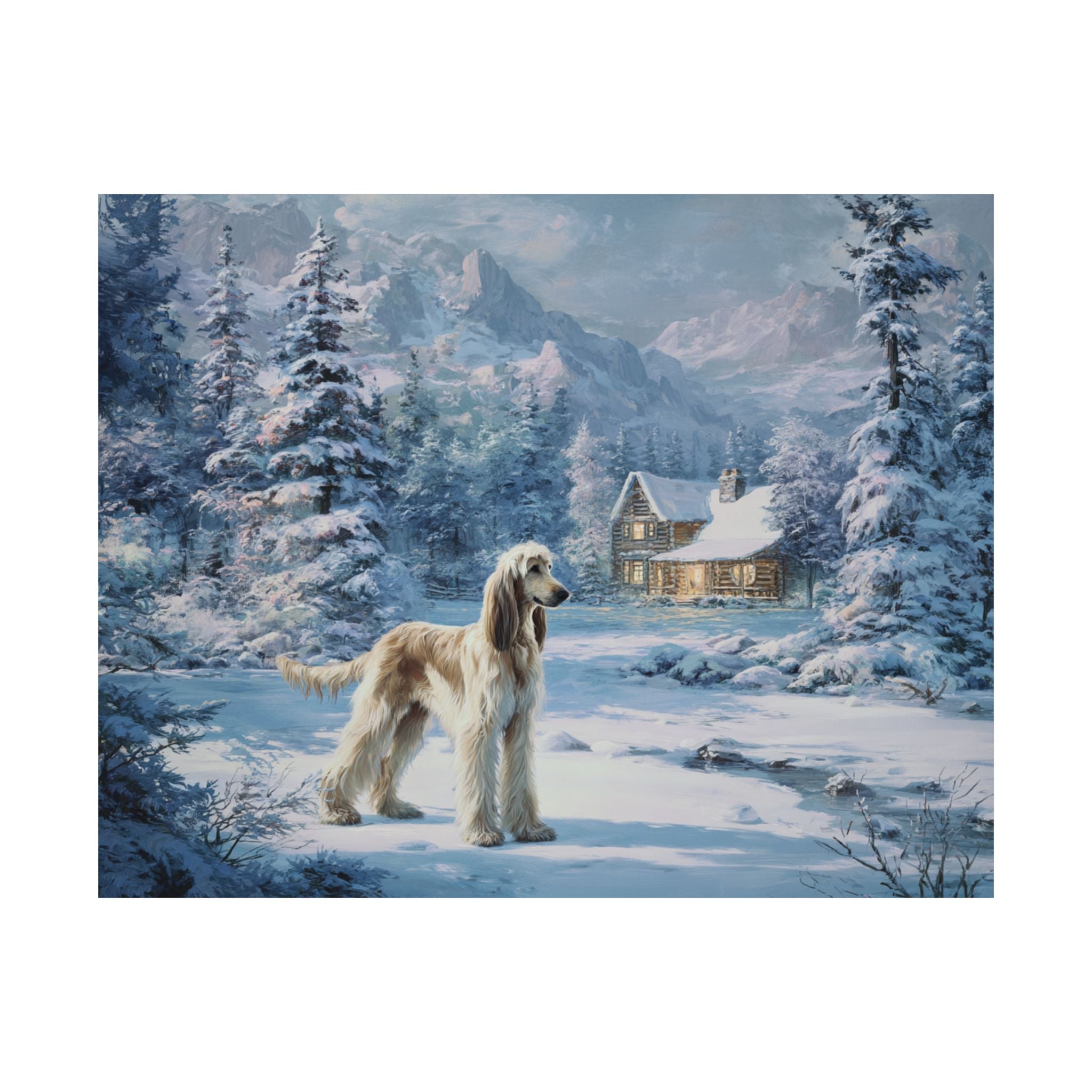 Afghan Hound 6- Winter Whiskers Collection