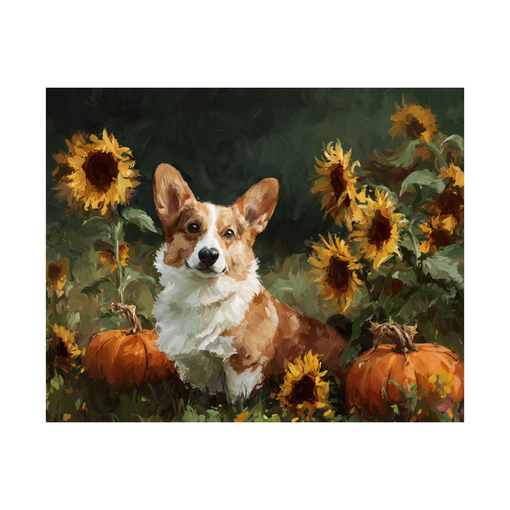Welsh Corgi 5- Sunflower Season Collection