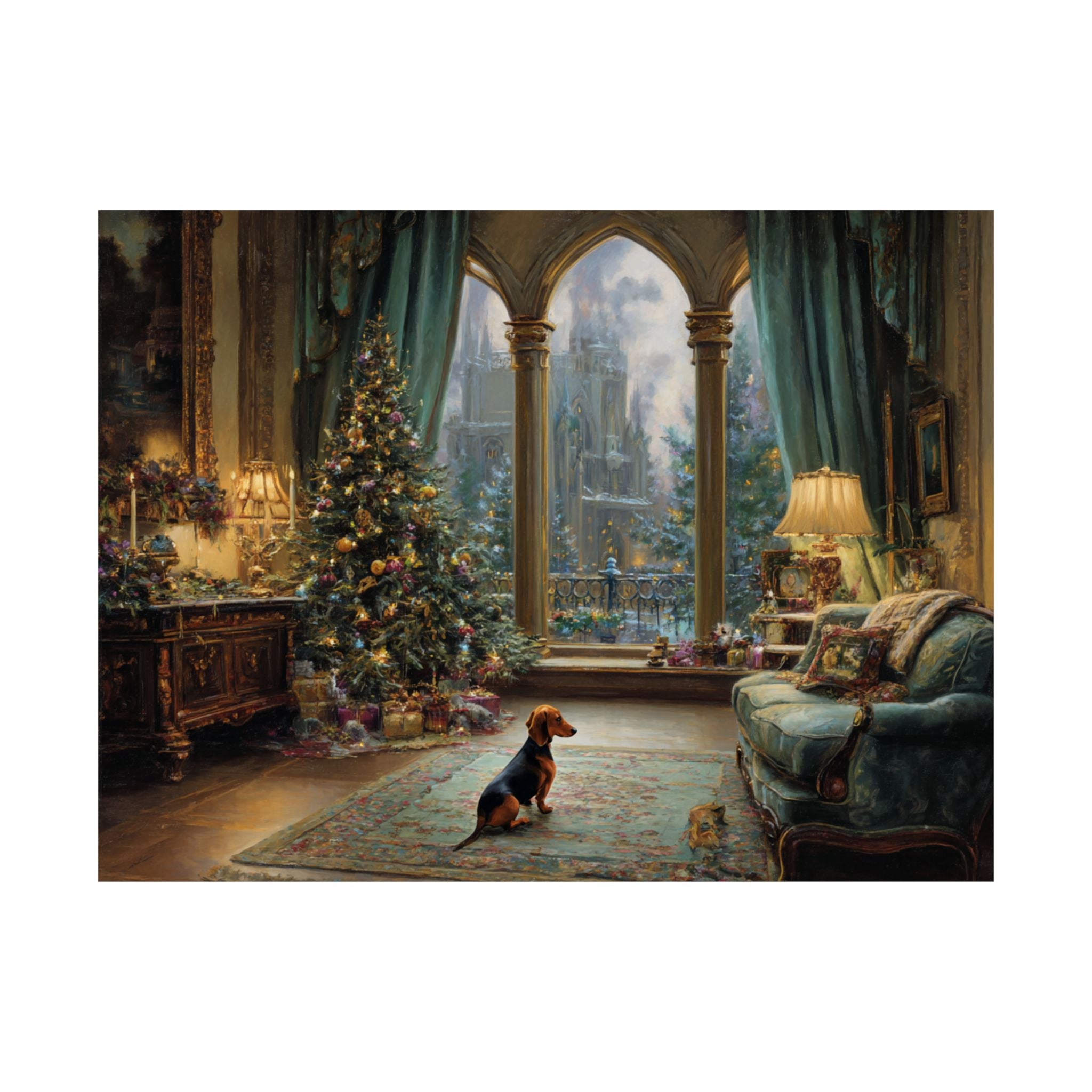 Dachshund 4- Cozy Christmas Collection