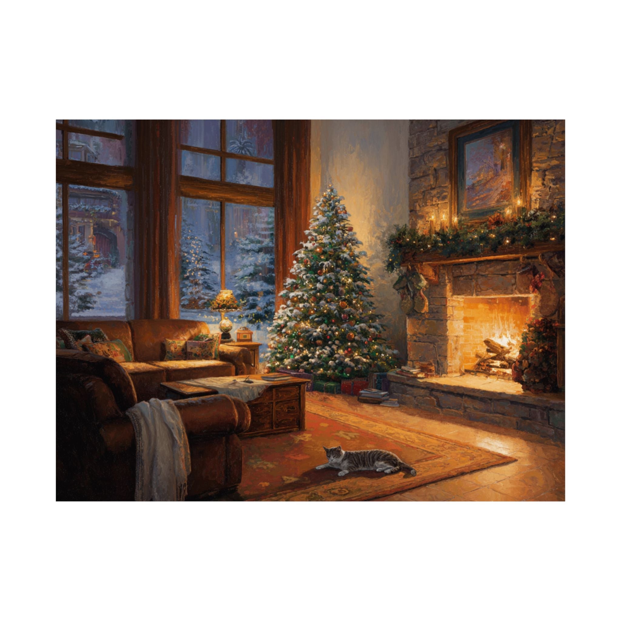 American Shorthair Cat 2- Cozy Christmas Collection