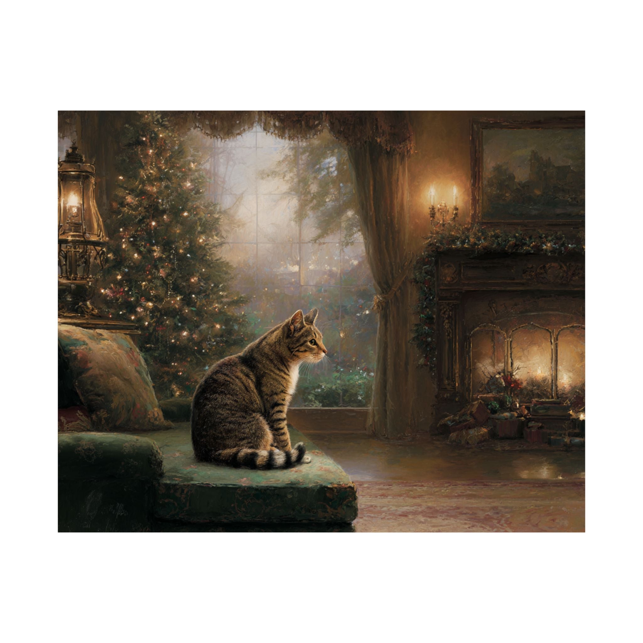 Tabby Cat 3- Cozy Christmas Collection