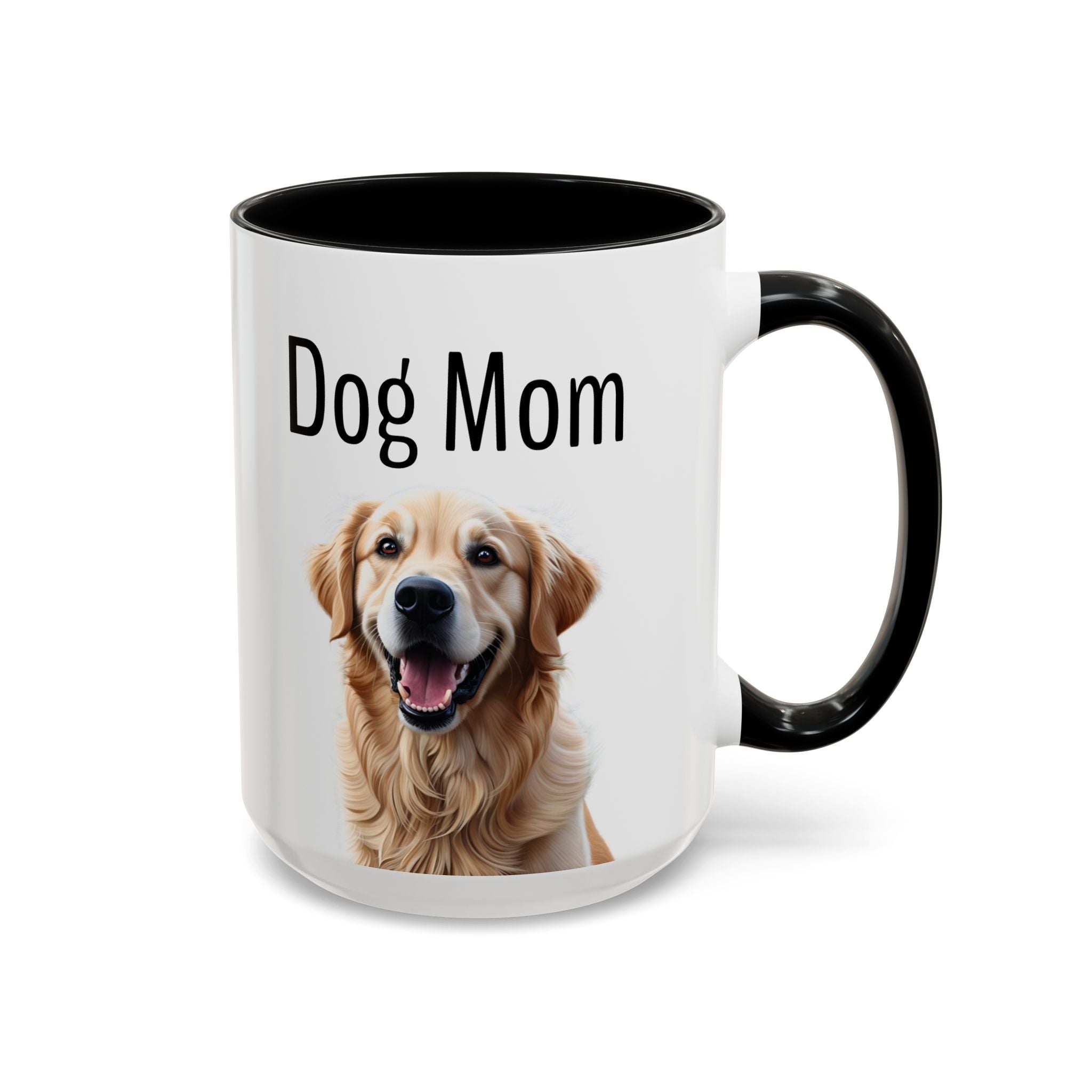 'Dog Mom' Golden Retriever Mug