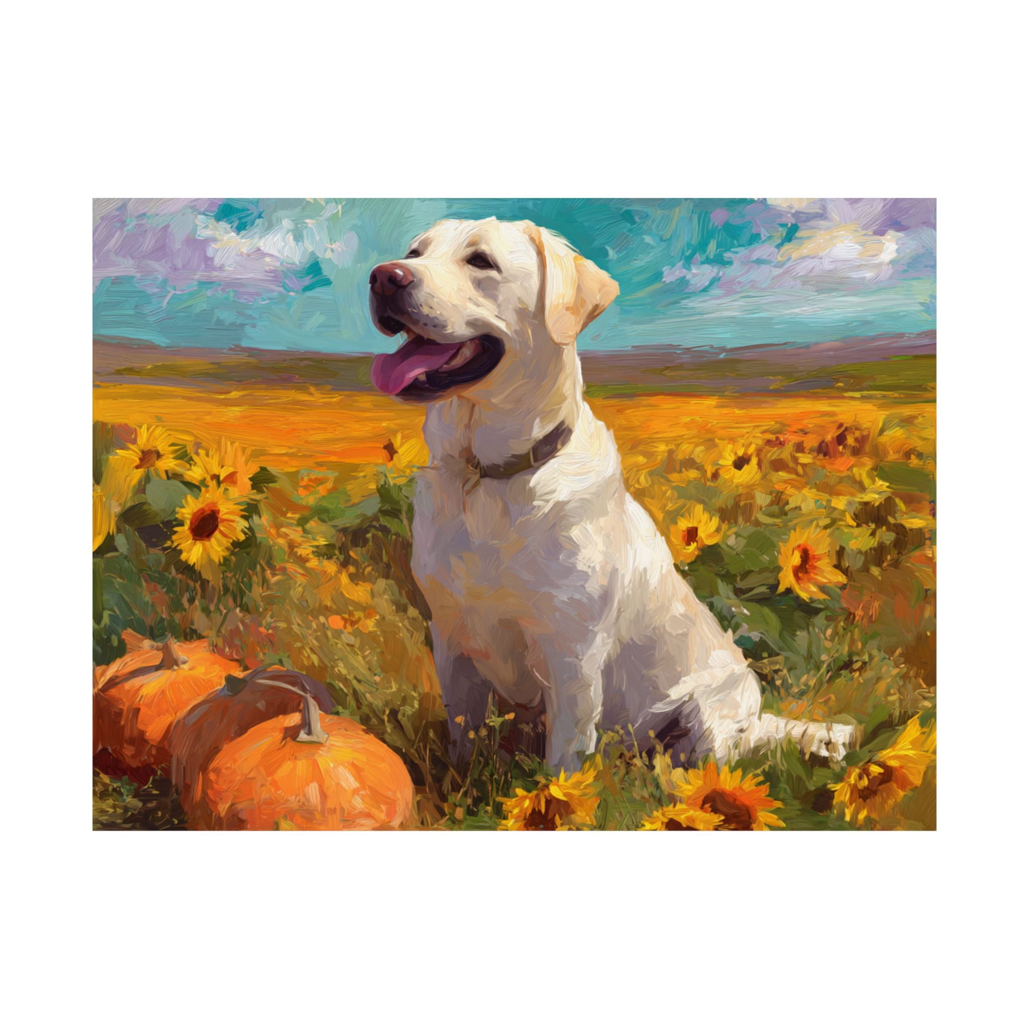 Labrador Retriever 5- Sunflower Season Collection