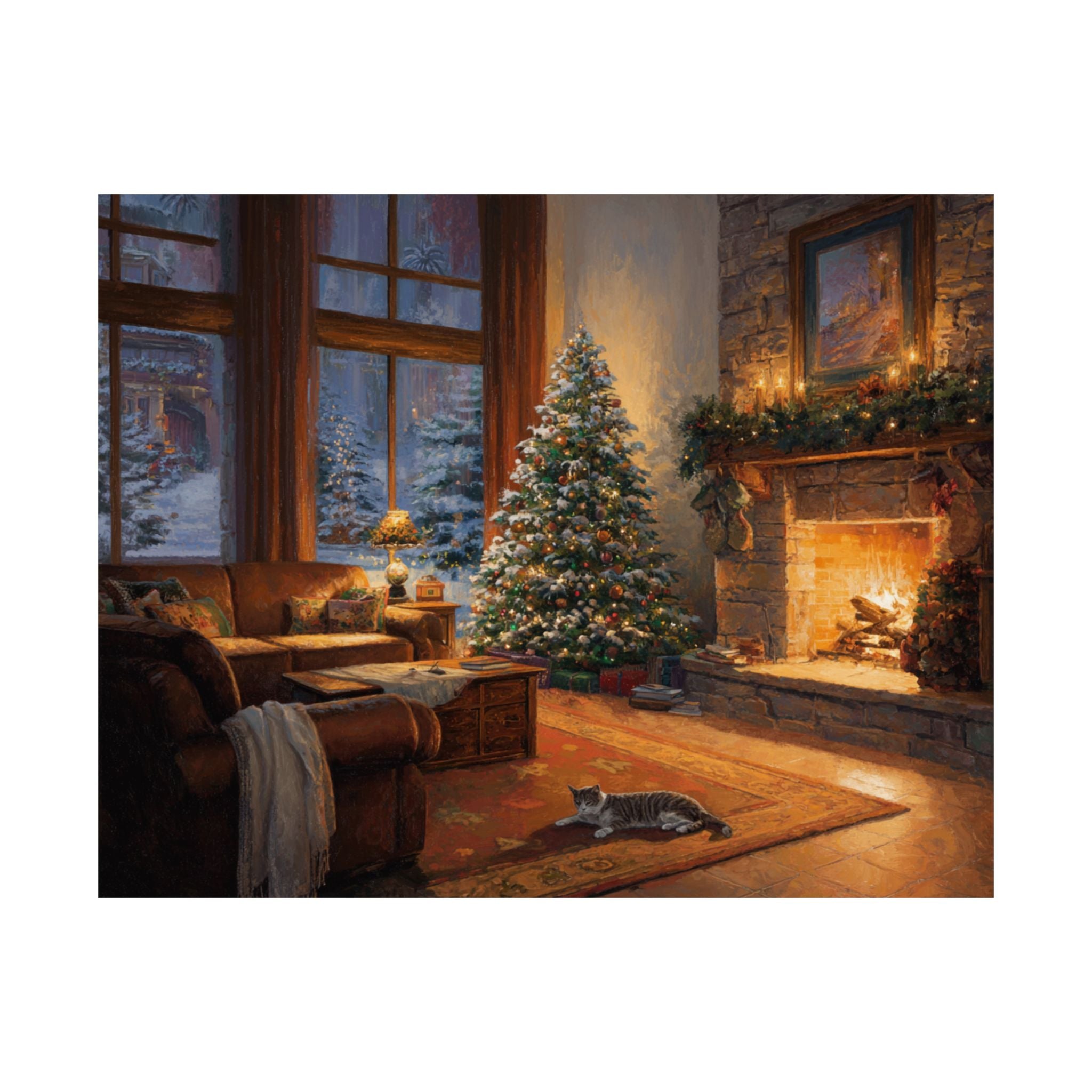 American Shorthair Cat 2- Cozy Christmas Collection