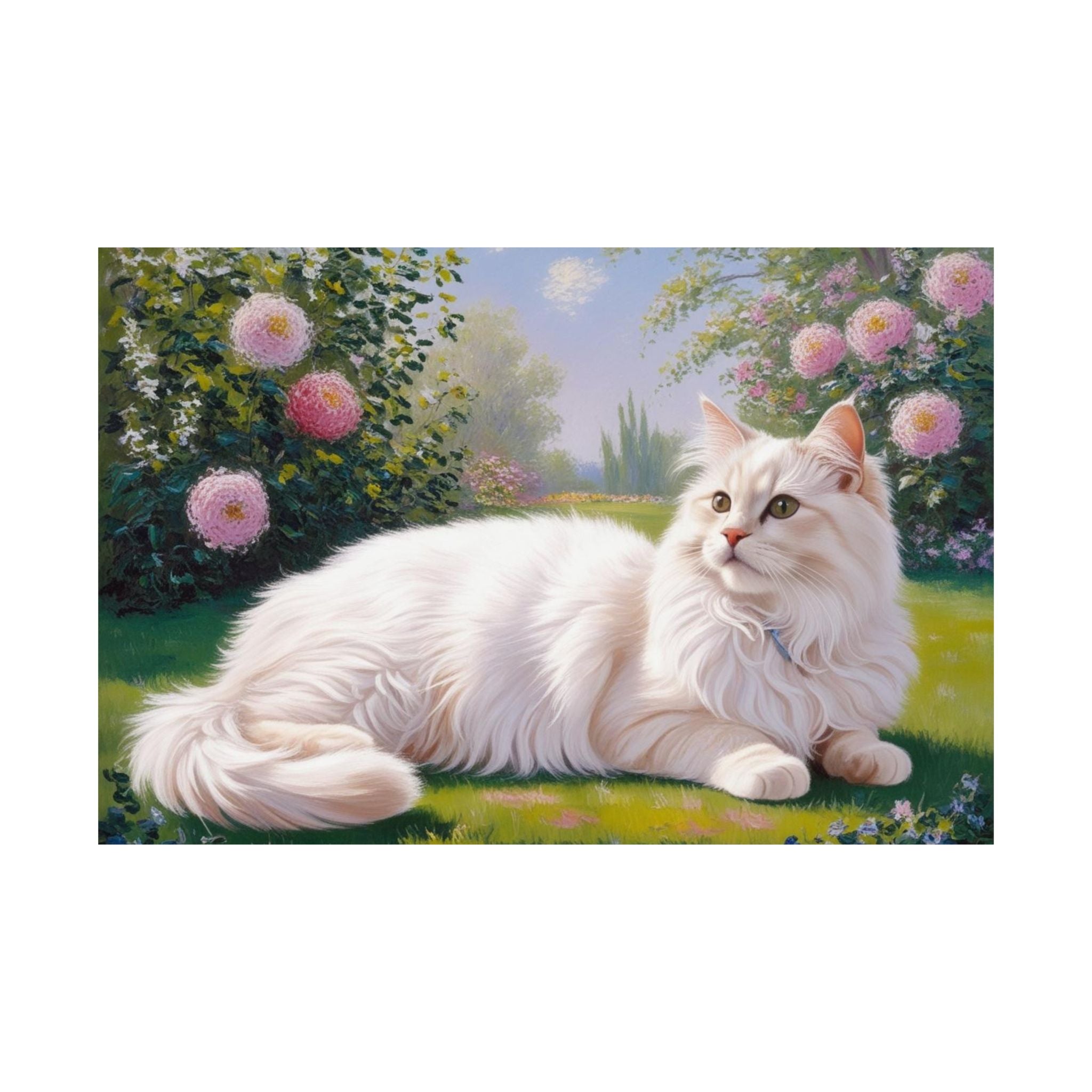 Turkish Angora Cat- Garden Collection