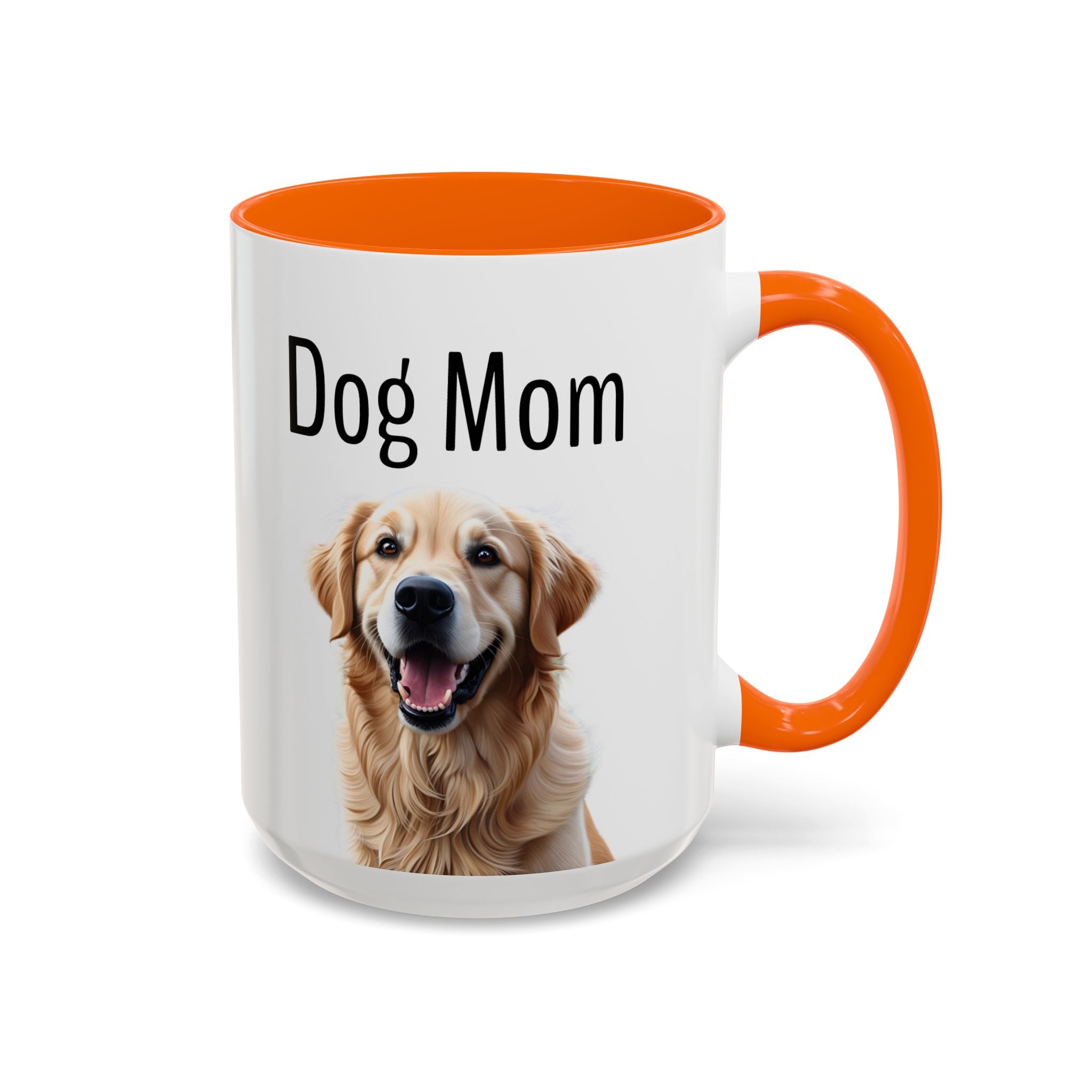'Dog Mom' Golden Retriever Mug