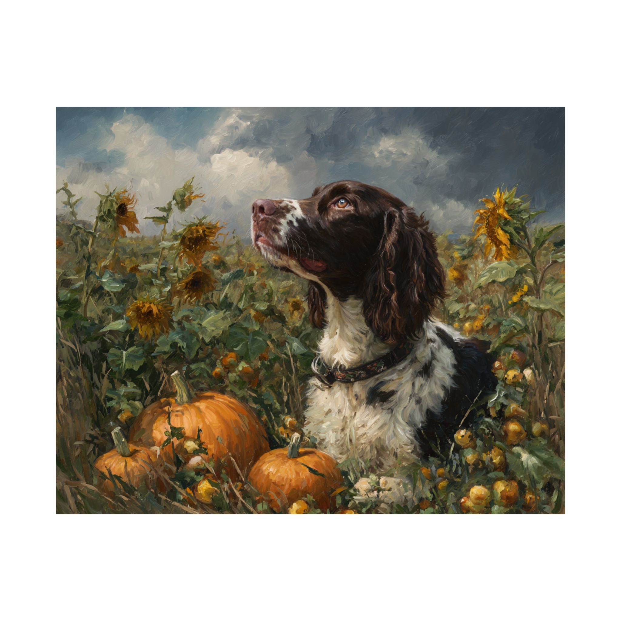 Springer Spaniel 3- Sunflower Season Collection