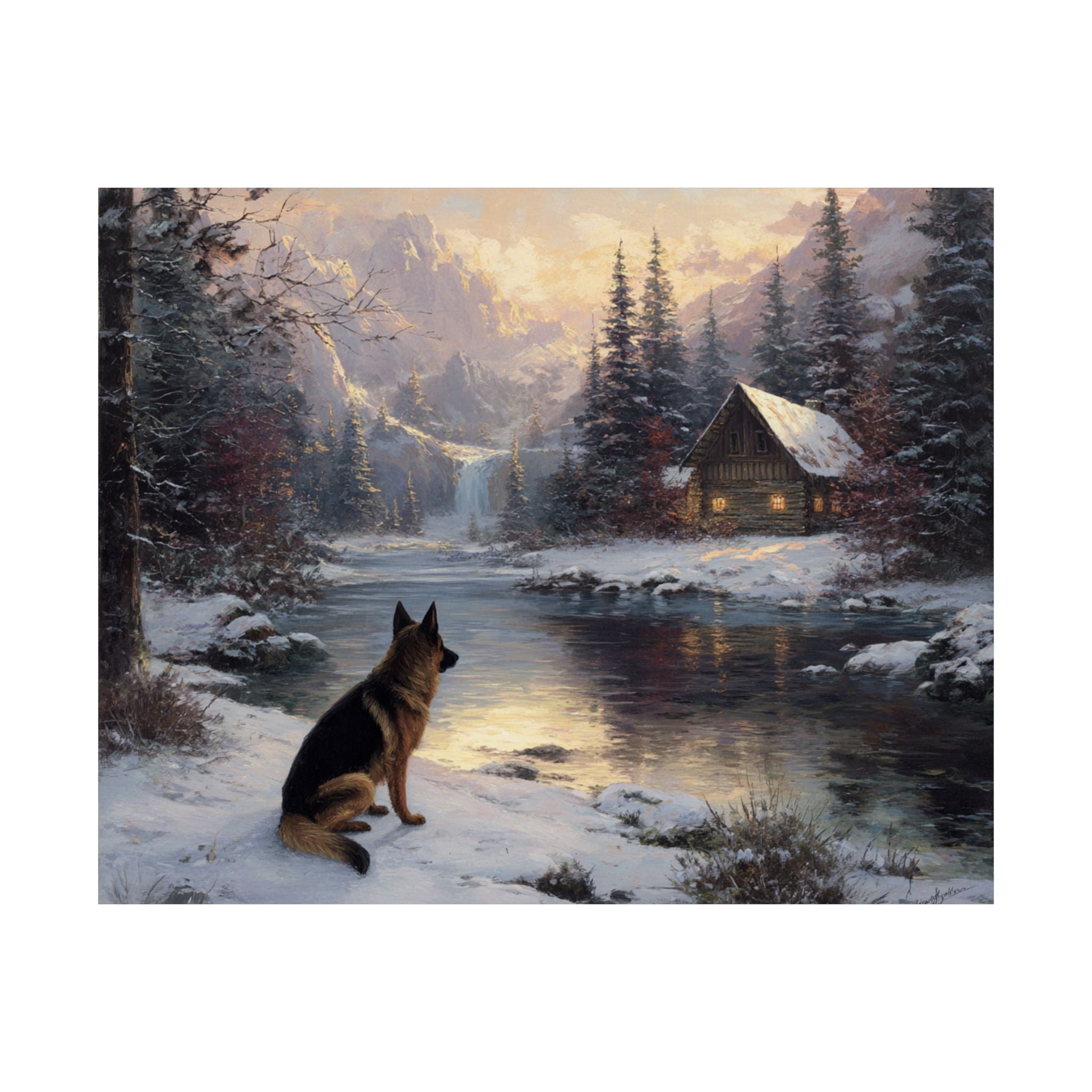 German Shepherd 4- Winter Whiskers Collection
