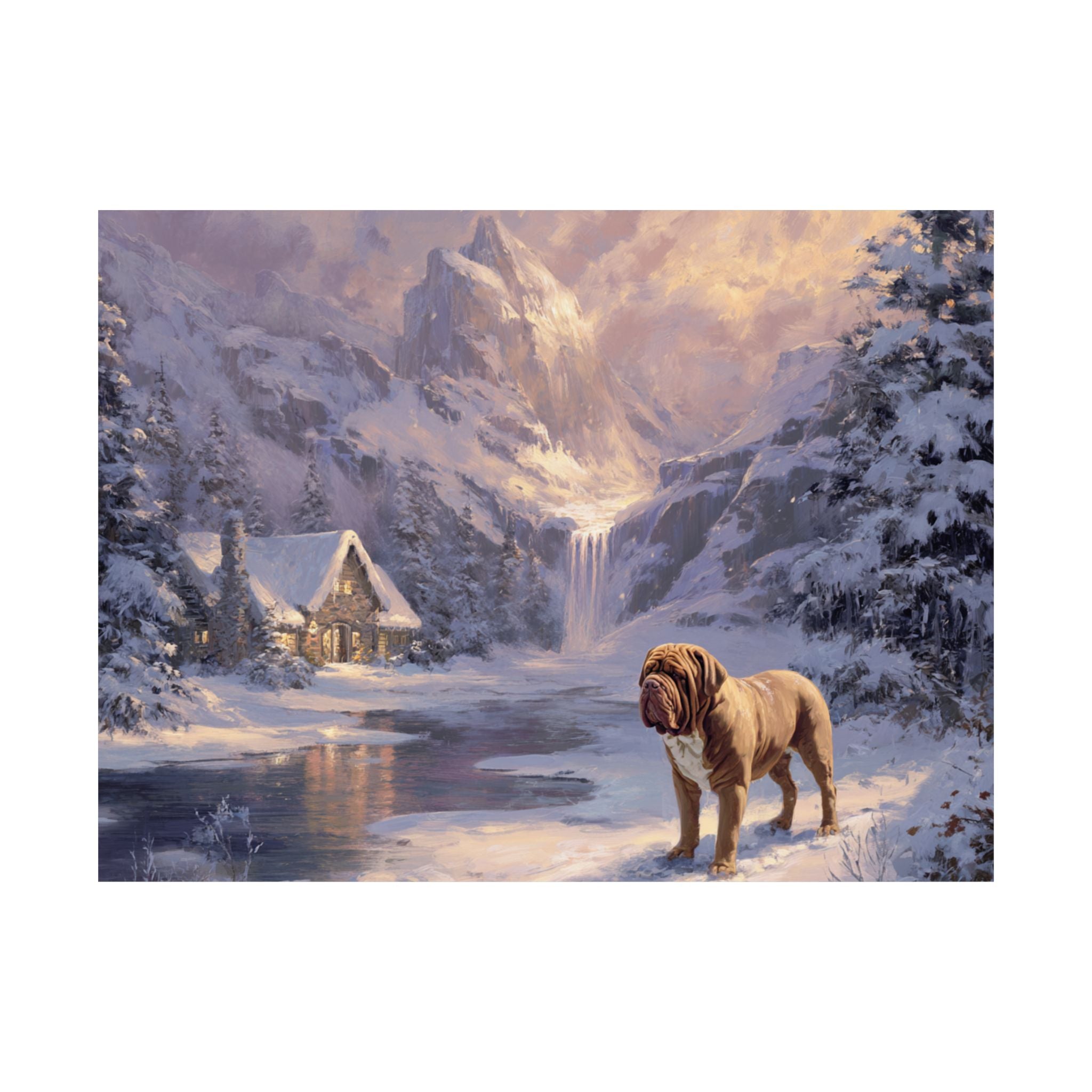 French Mastiff 2- Winter Whiskers Collection