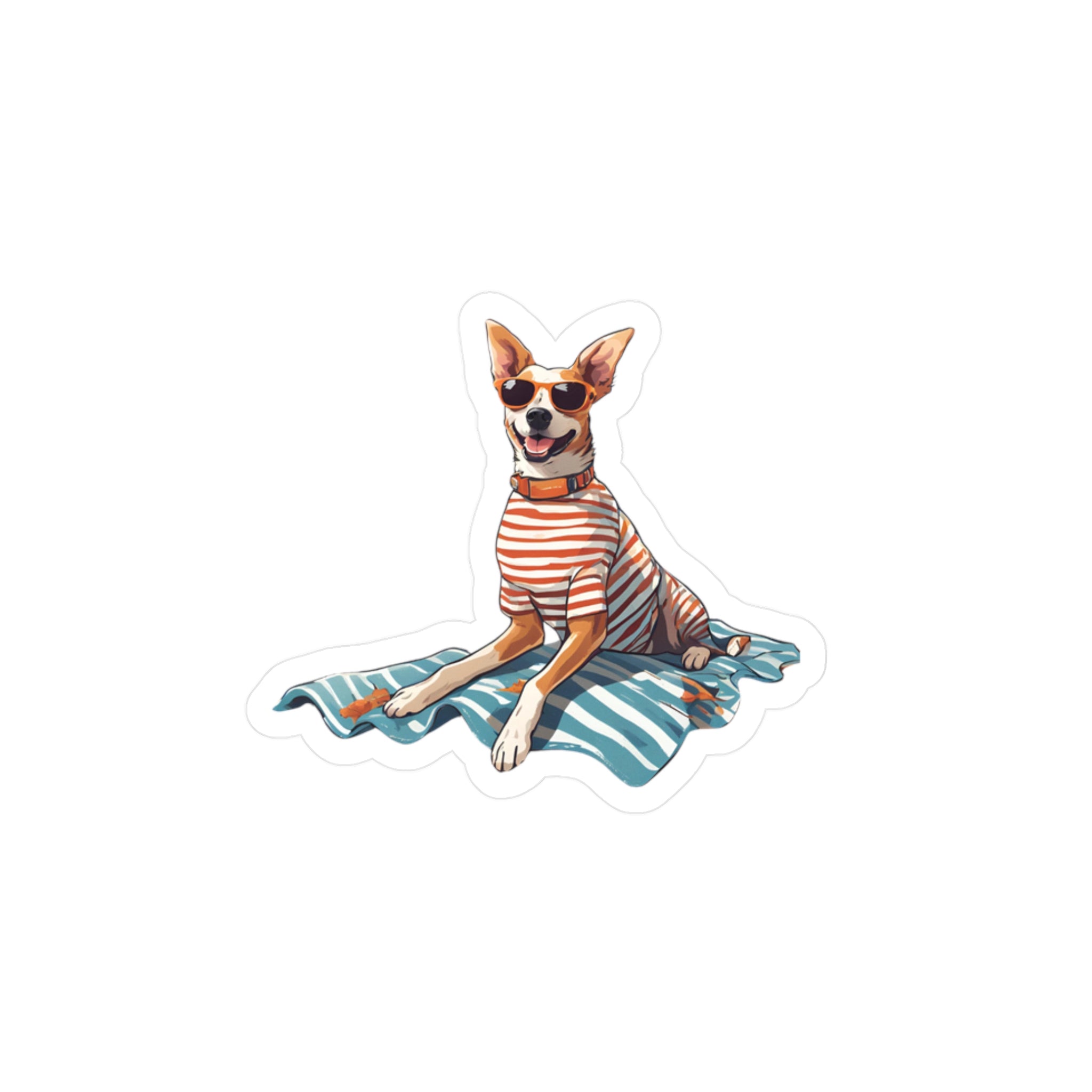 Cool Dog Beach Vibes Vinyl Decal