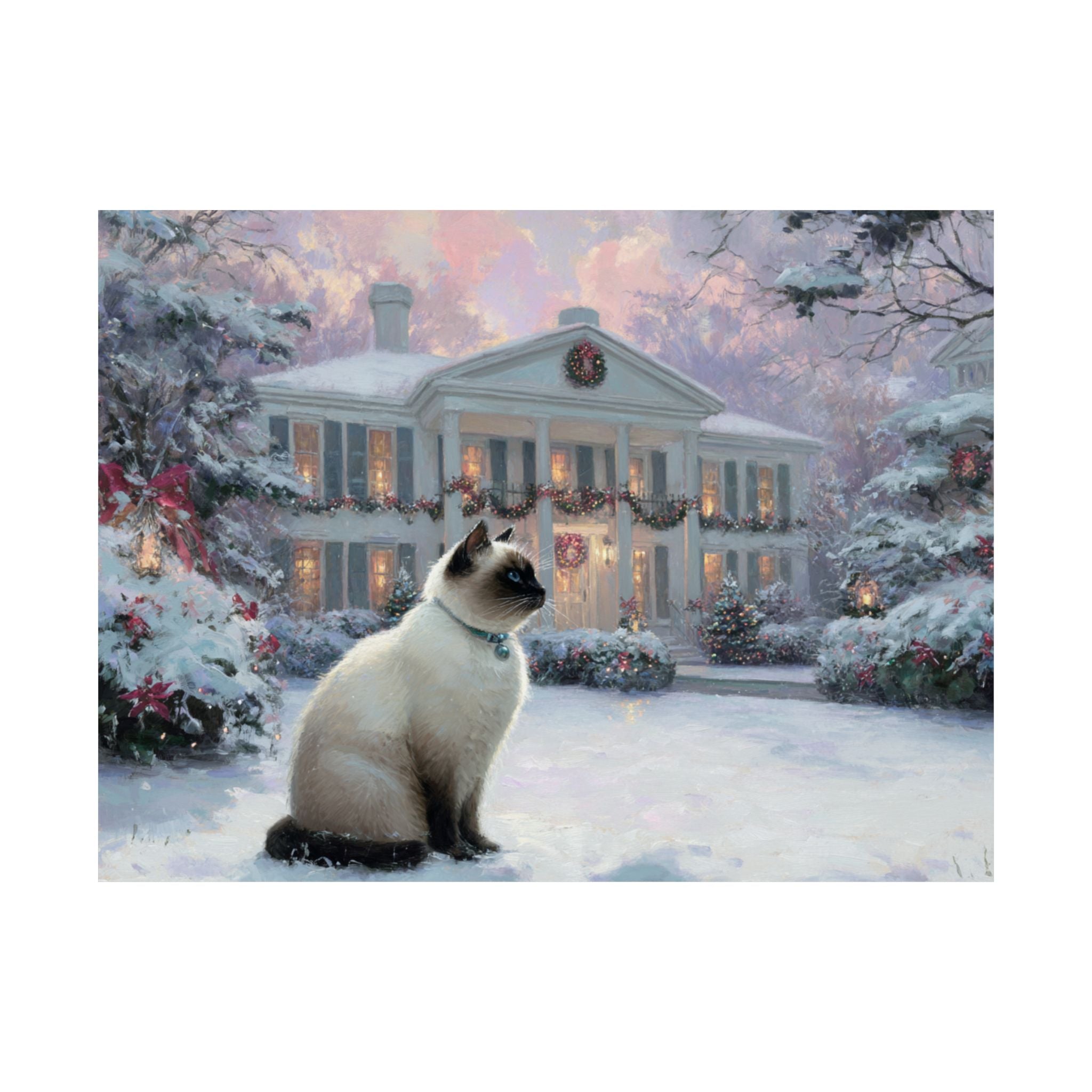 Siamese Cat 3- Home for the Holidays Collection