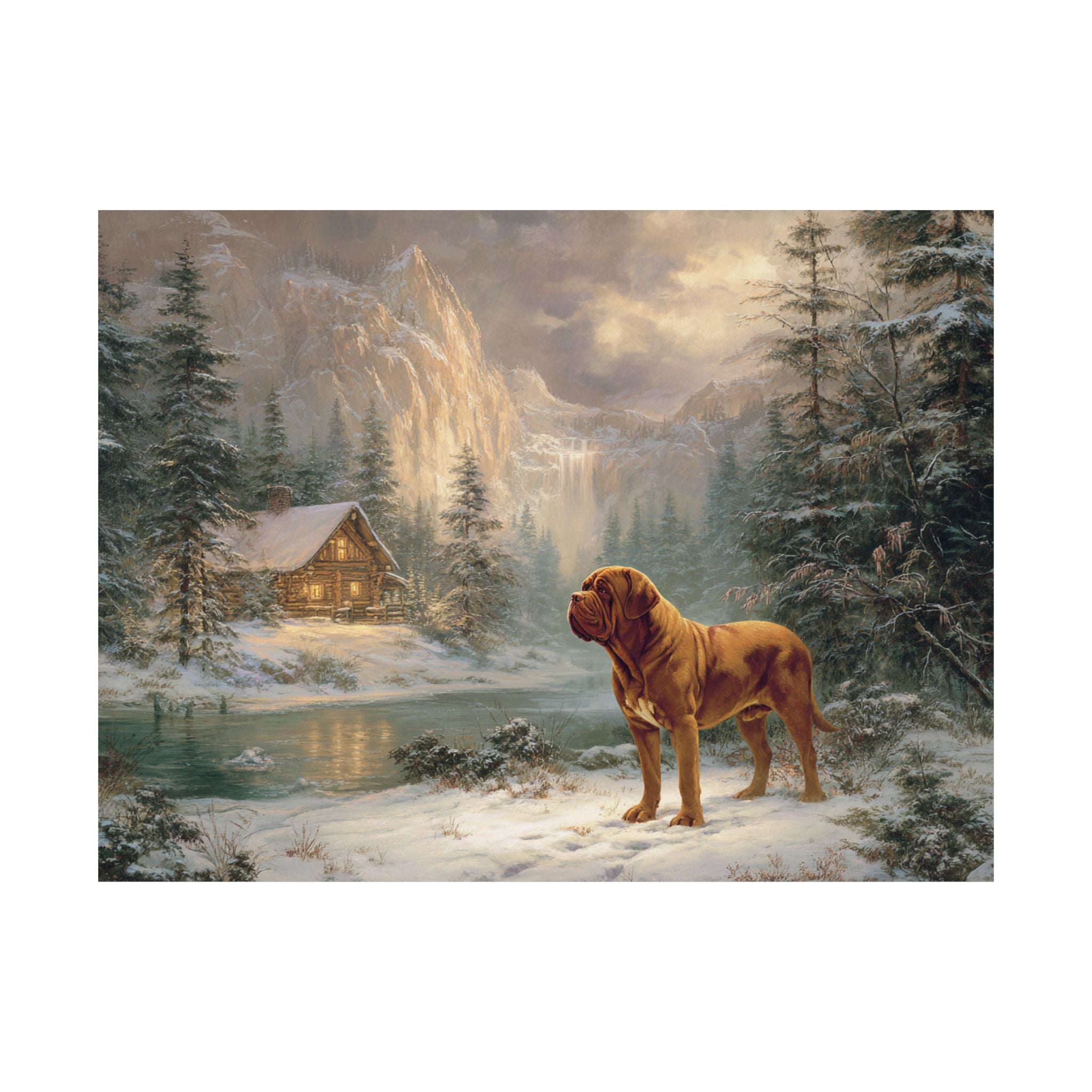 French Mastiff 6- Winter Whiskers Collection