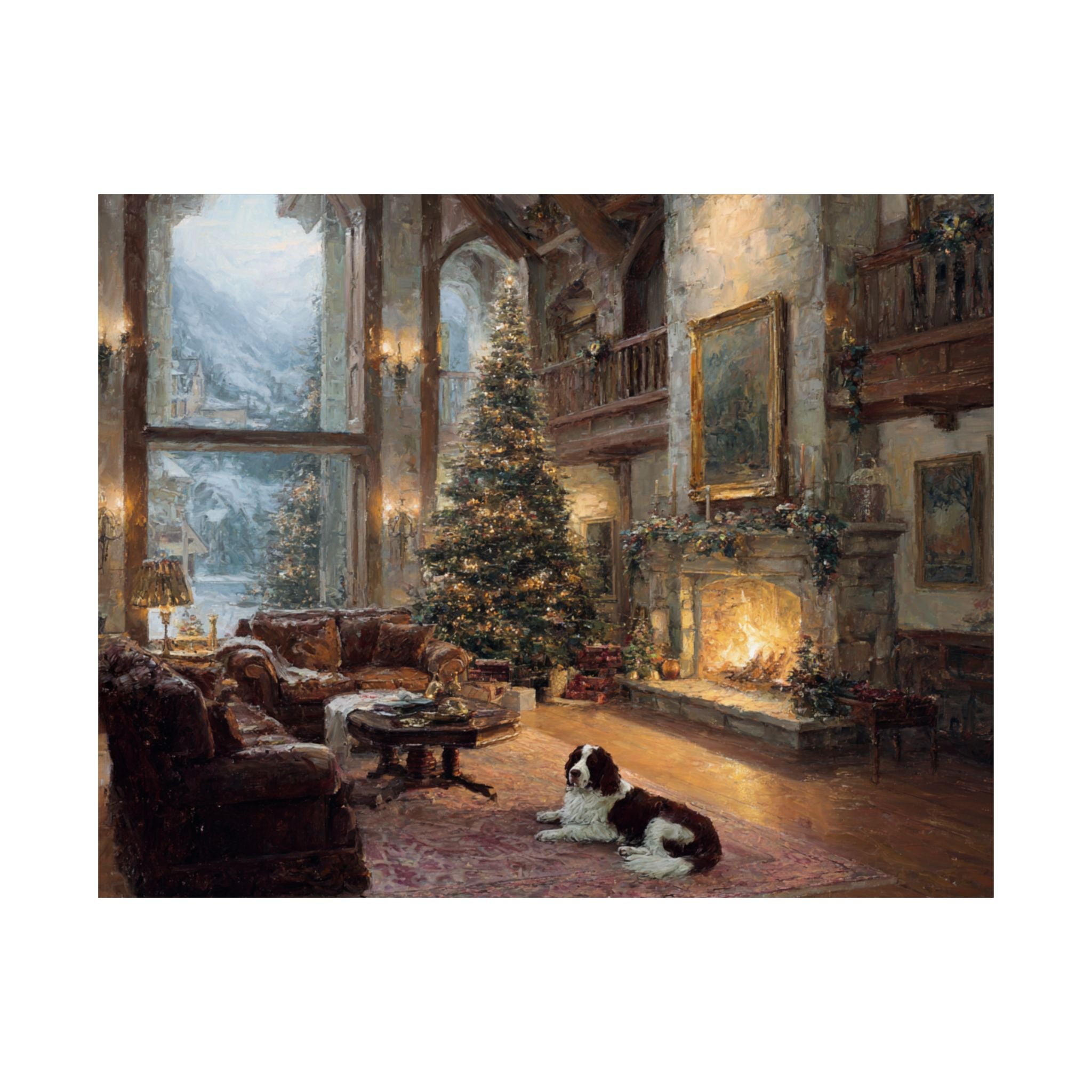 Springer Spaniel 8- Cozy Christmas Collection