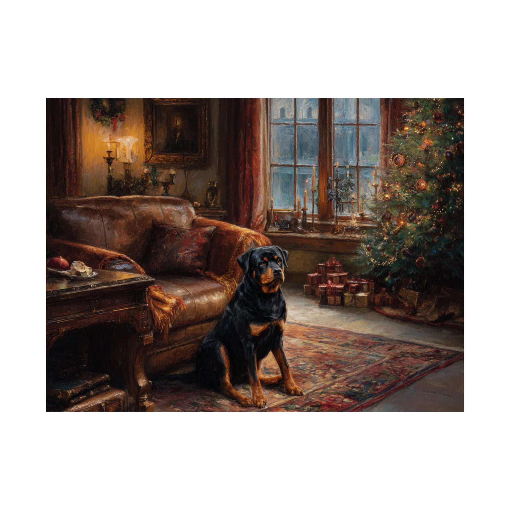 Rottweiler 2- Cozy Christmas Collection