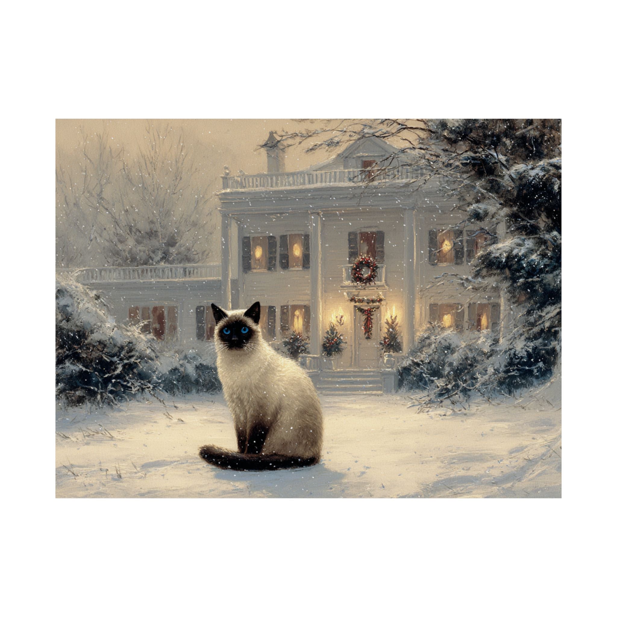 Siamese Cat 1- Home for the Holidays Collection
