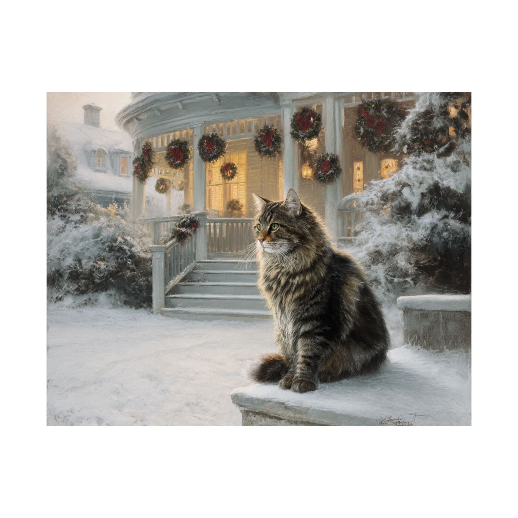Main Coon Cat 4- Home for the Holidays Collection