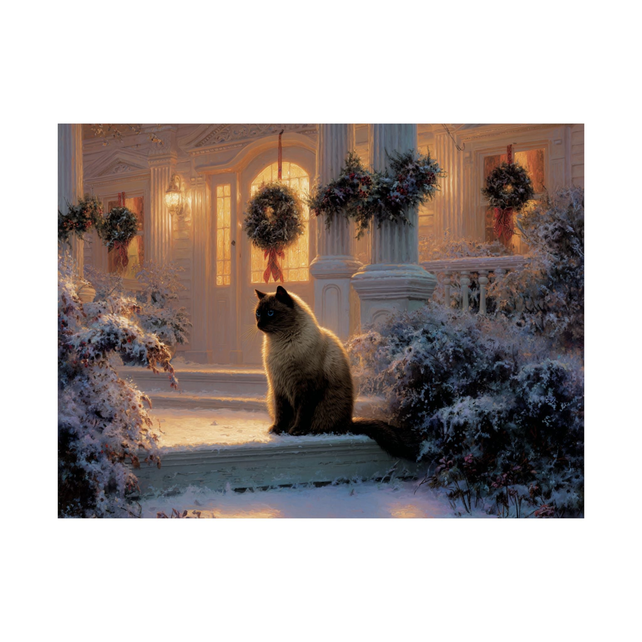 Burmese Cat 4- Home for the Holidays Collection