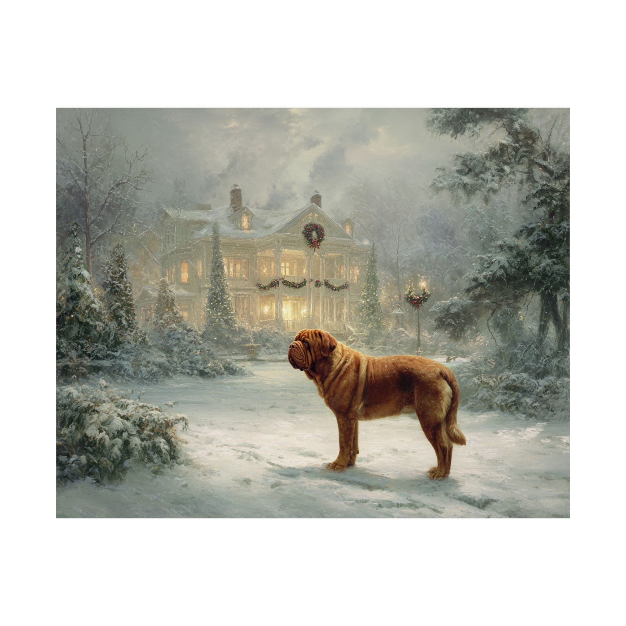 French Mastiff 1- Home for the Holidays Collection