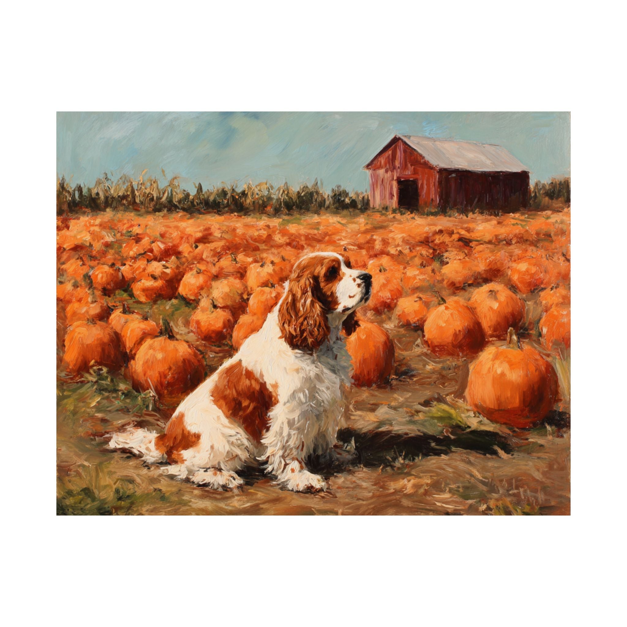Cocker Spaniel 7- Pumpkin Patch Collection