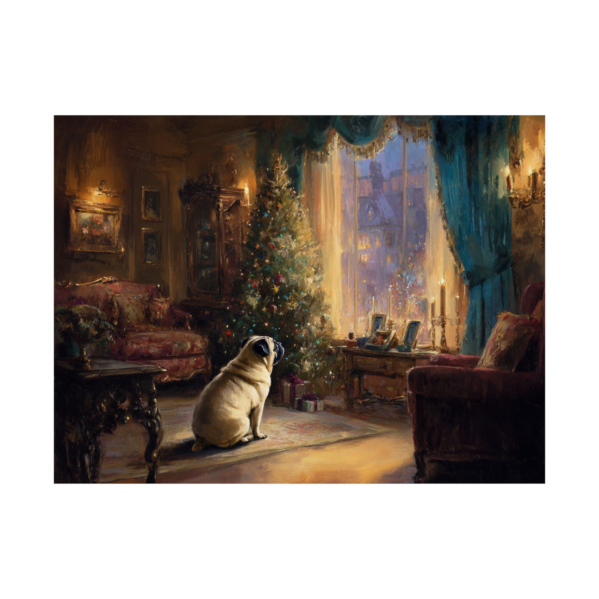 Pug 2- Cozy Christmas Collection