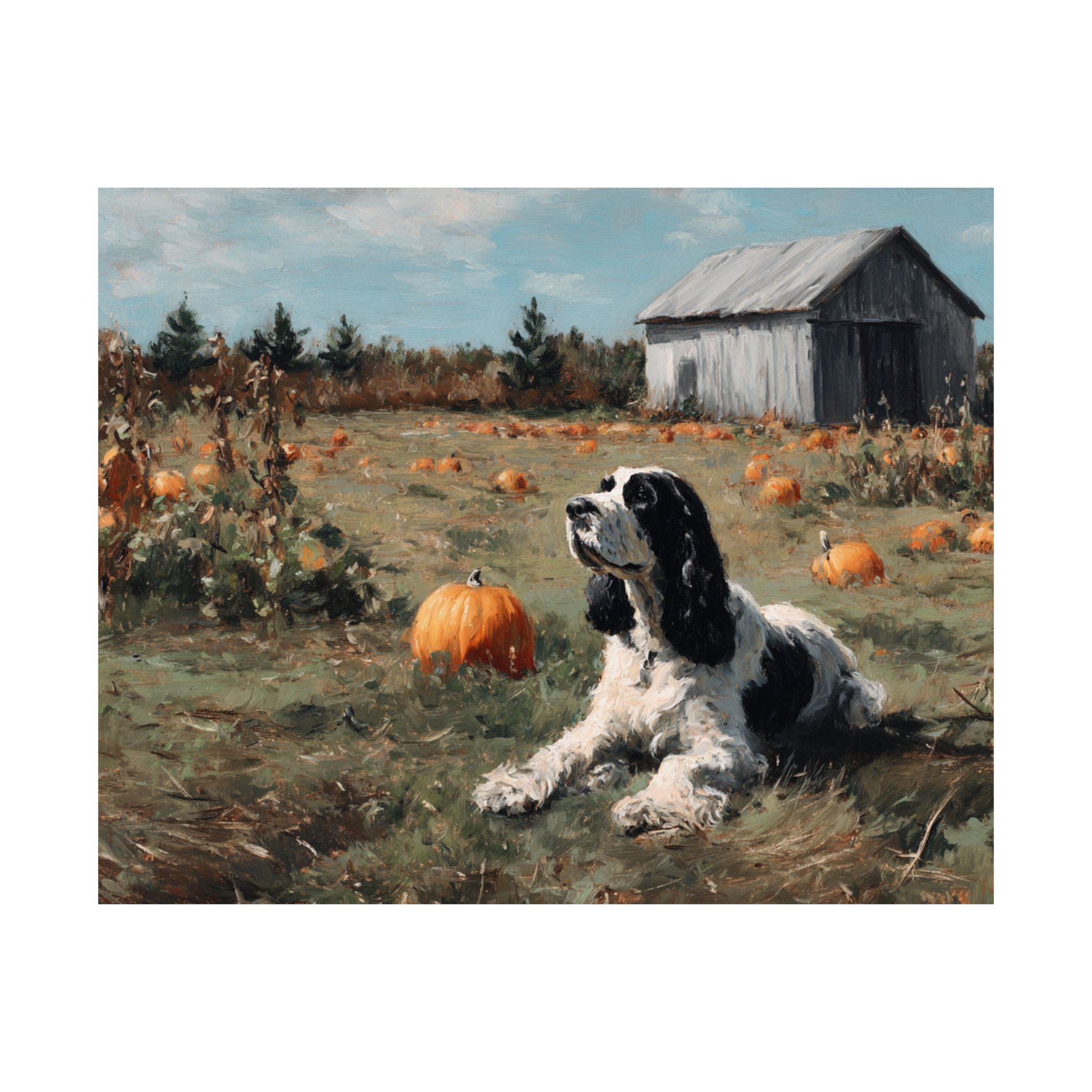 Cocker Spaniel 5- Pumpkin Patch Collection