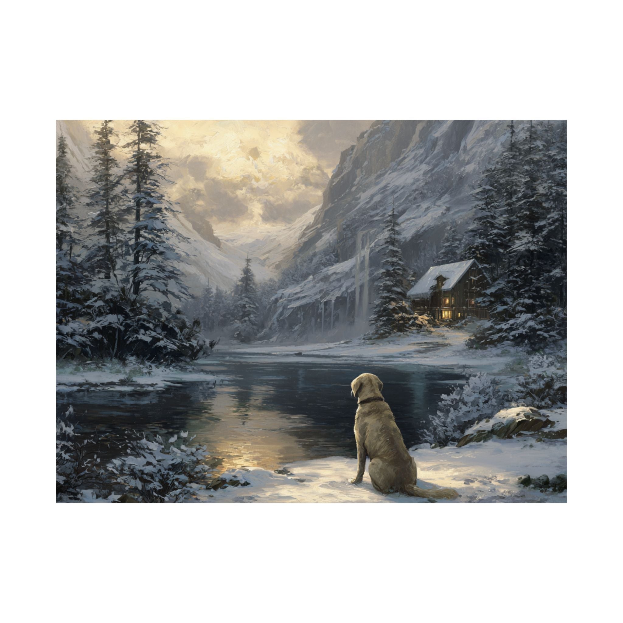 Labrador Retriever 4- Winter Whiskers Collection