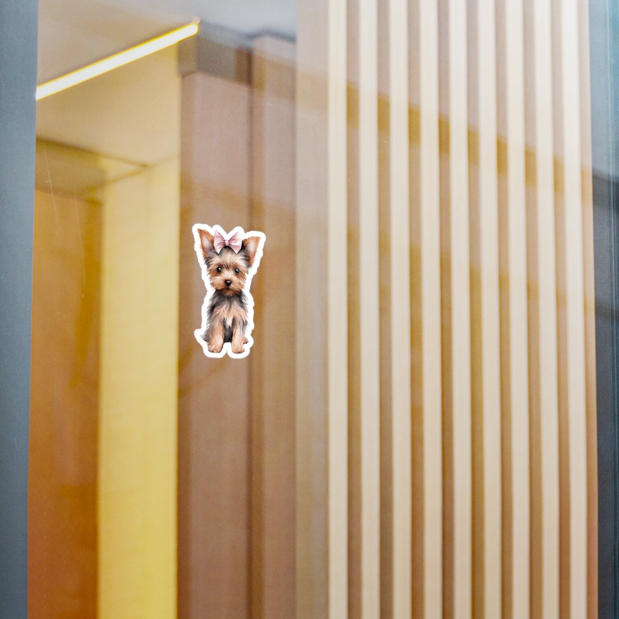 Babies with Bows Yorkshire Terrier Vinyl Decal