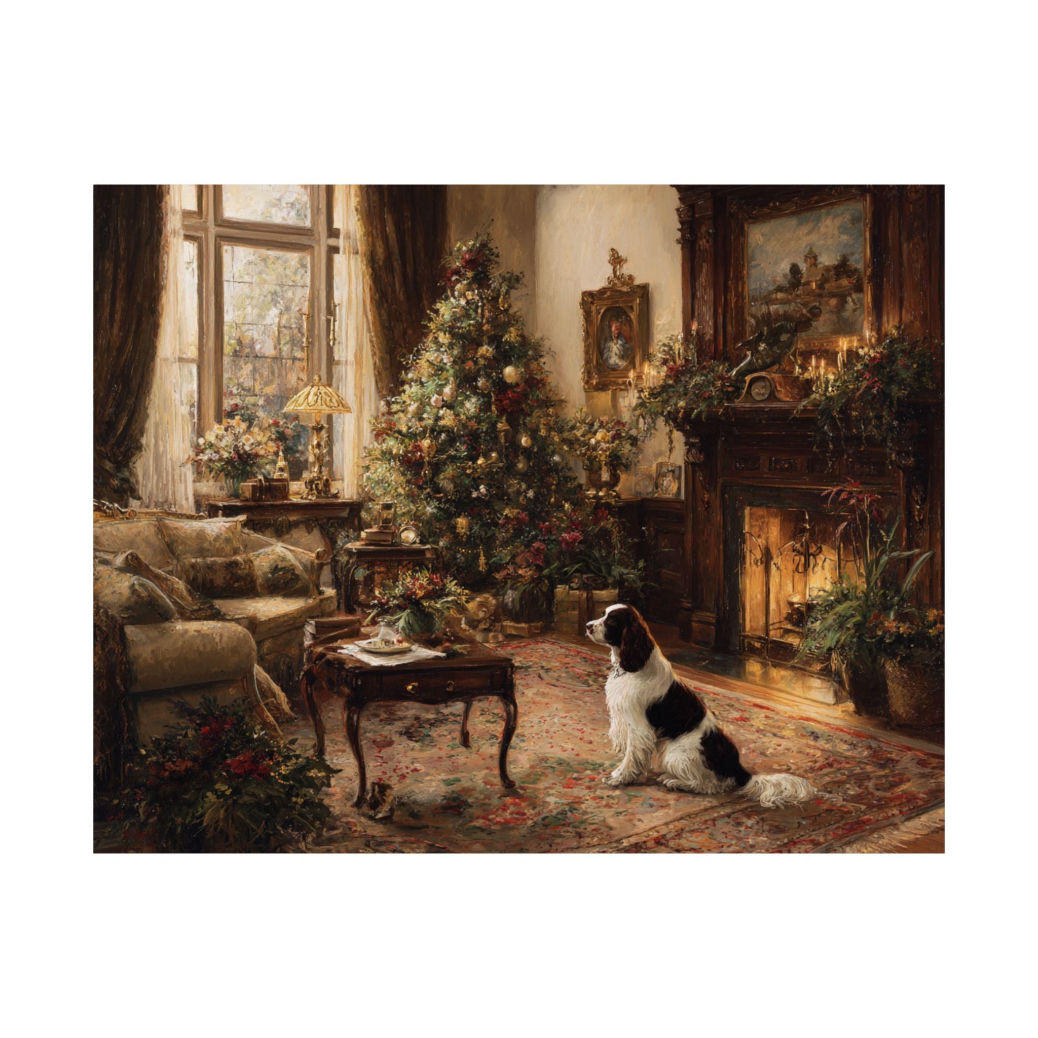 Springer Spaniel 5- Cozy Christmas Collection