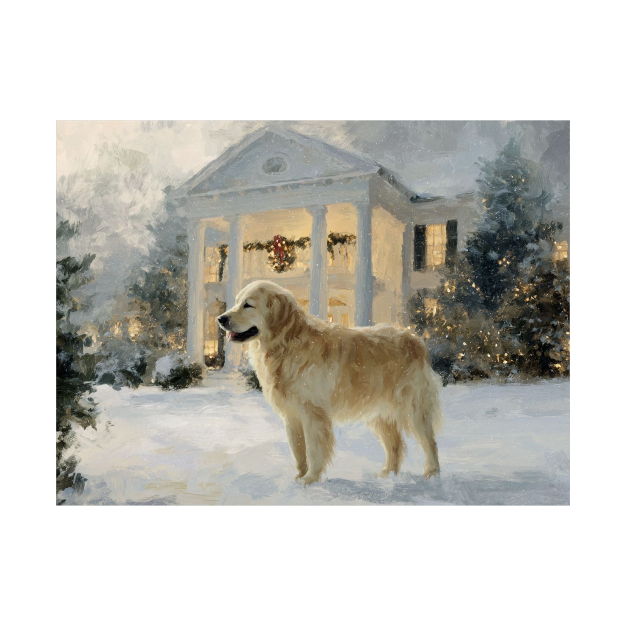 Golden Retriever 4- Home for the Holidays Collection
