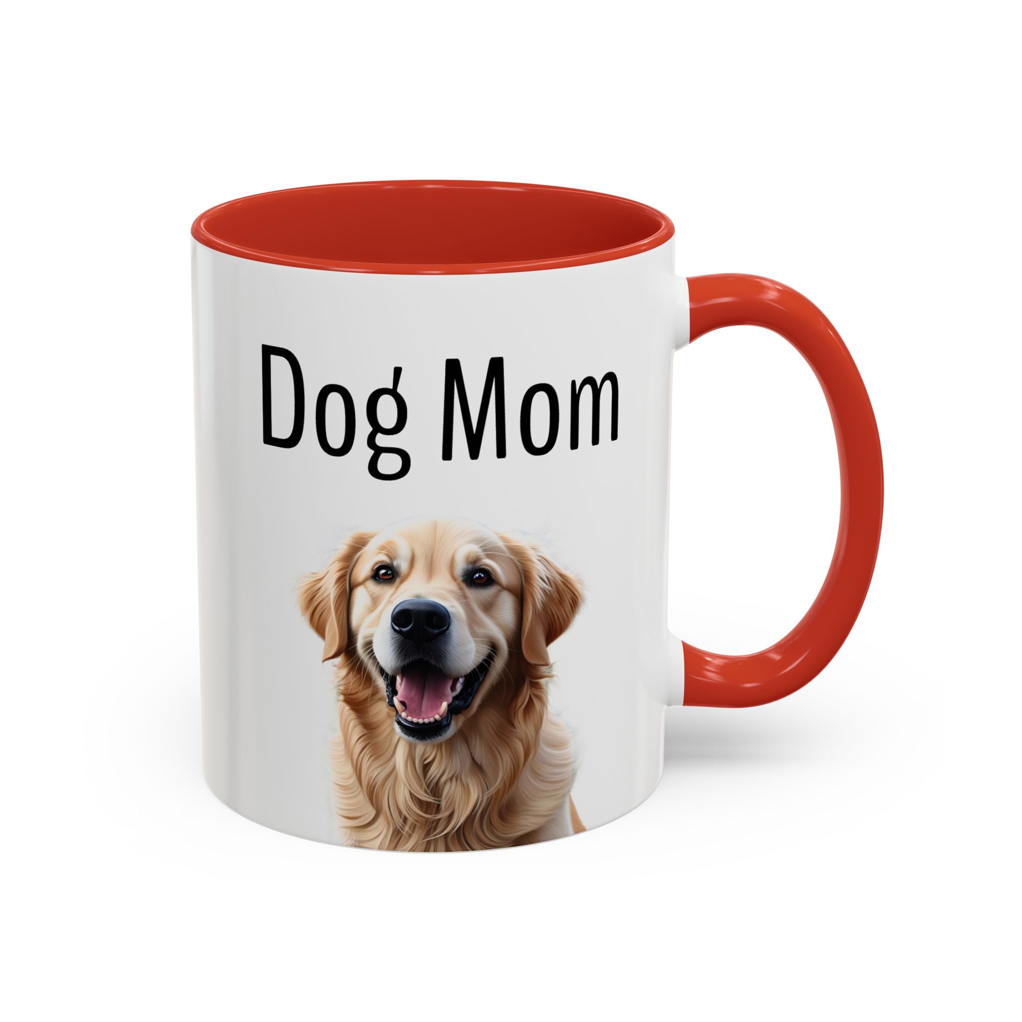 'Dog Mom' Golden Retriever Mug