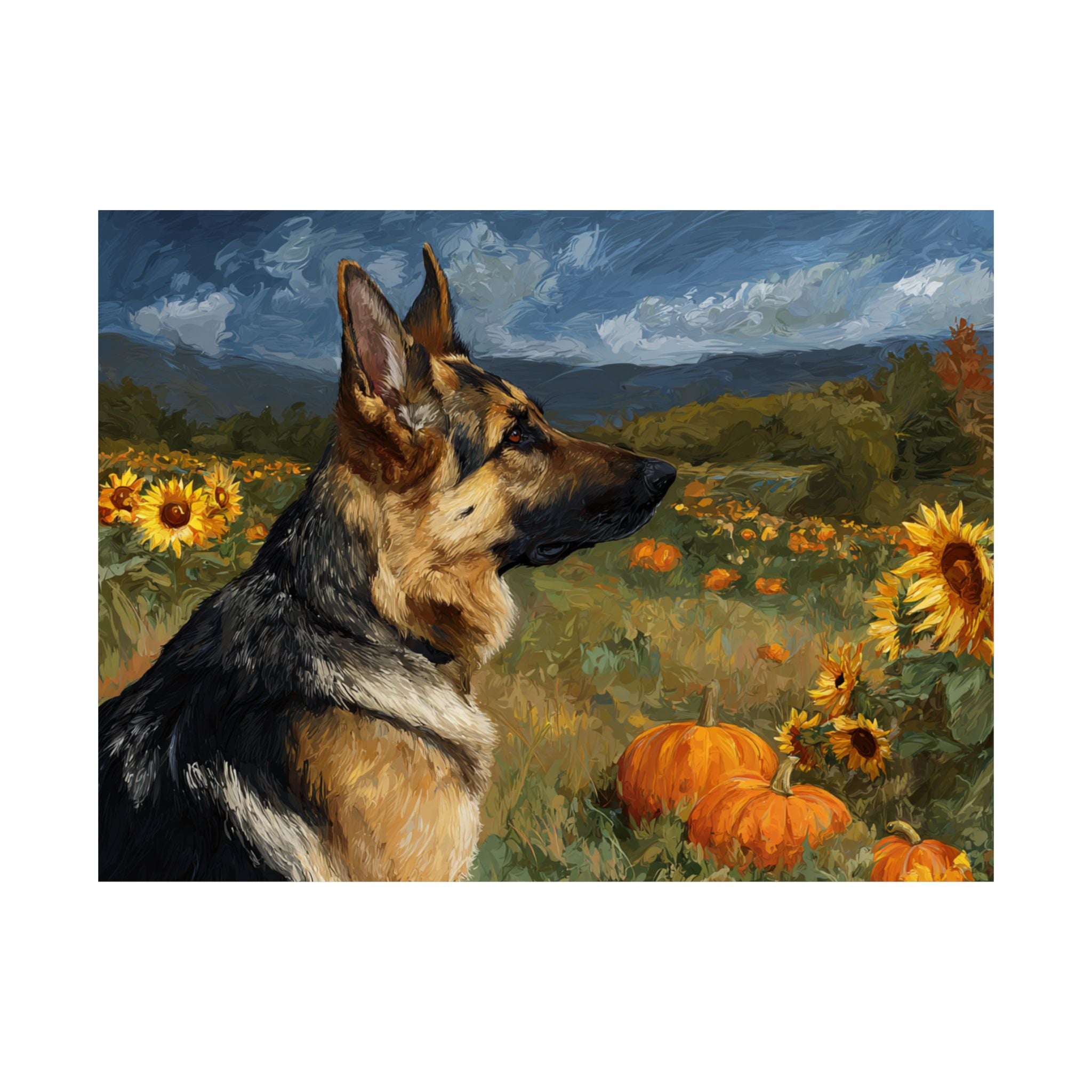 German Shepherd 5- Sunflower Season Collection