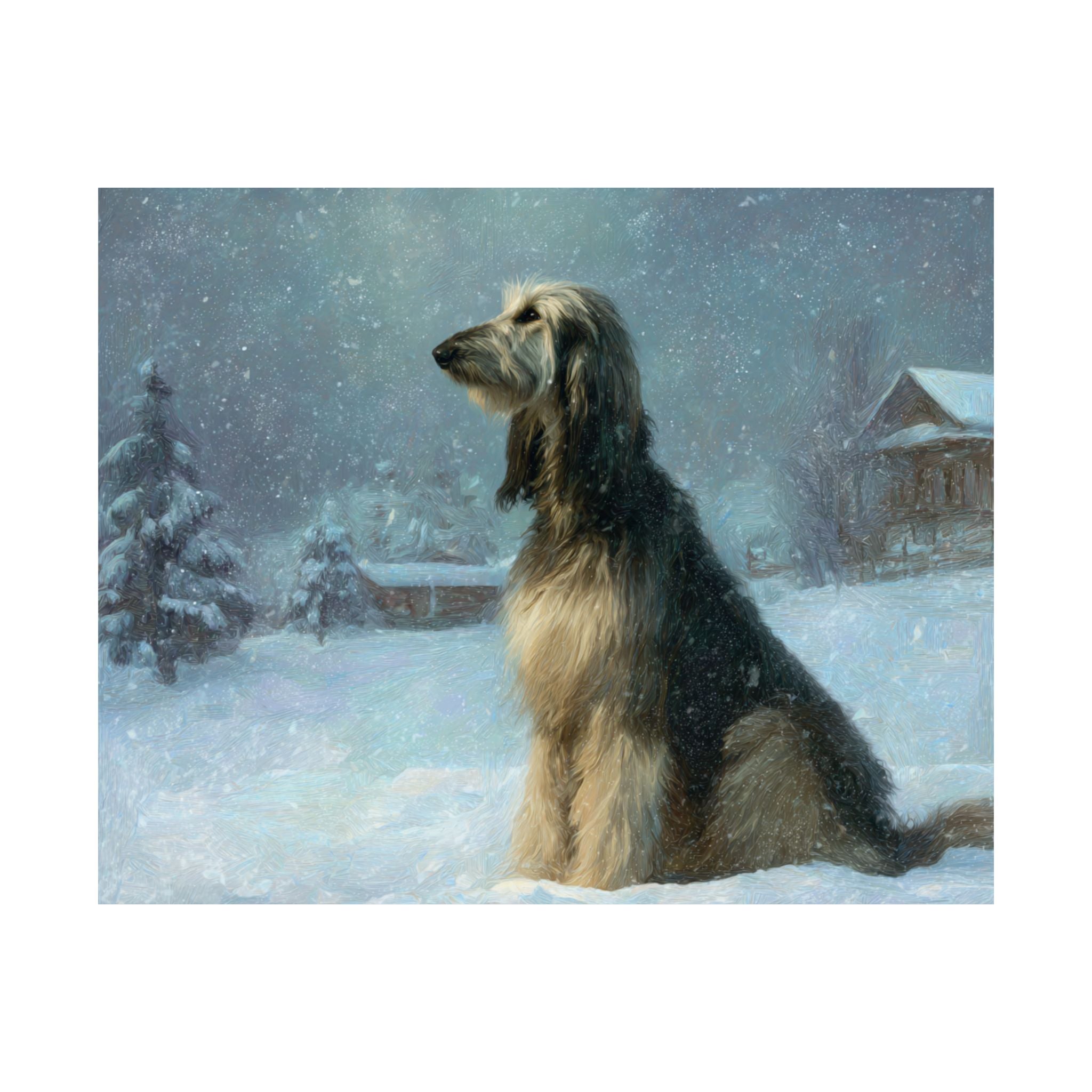 Afghan Hound 9- Winter Whiskers Collection