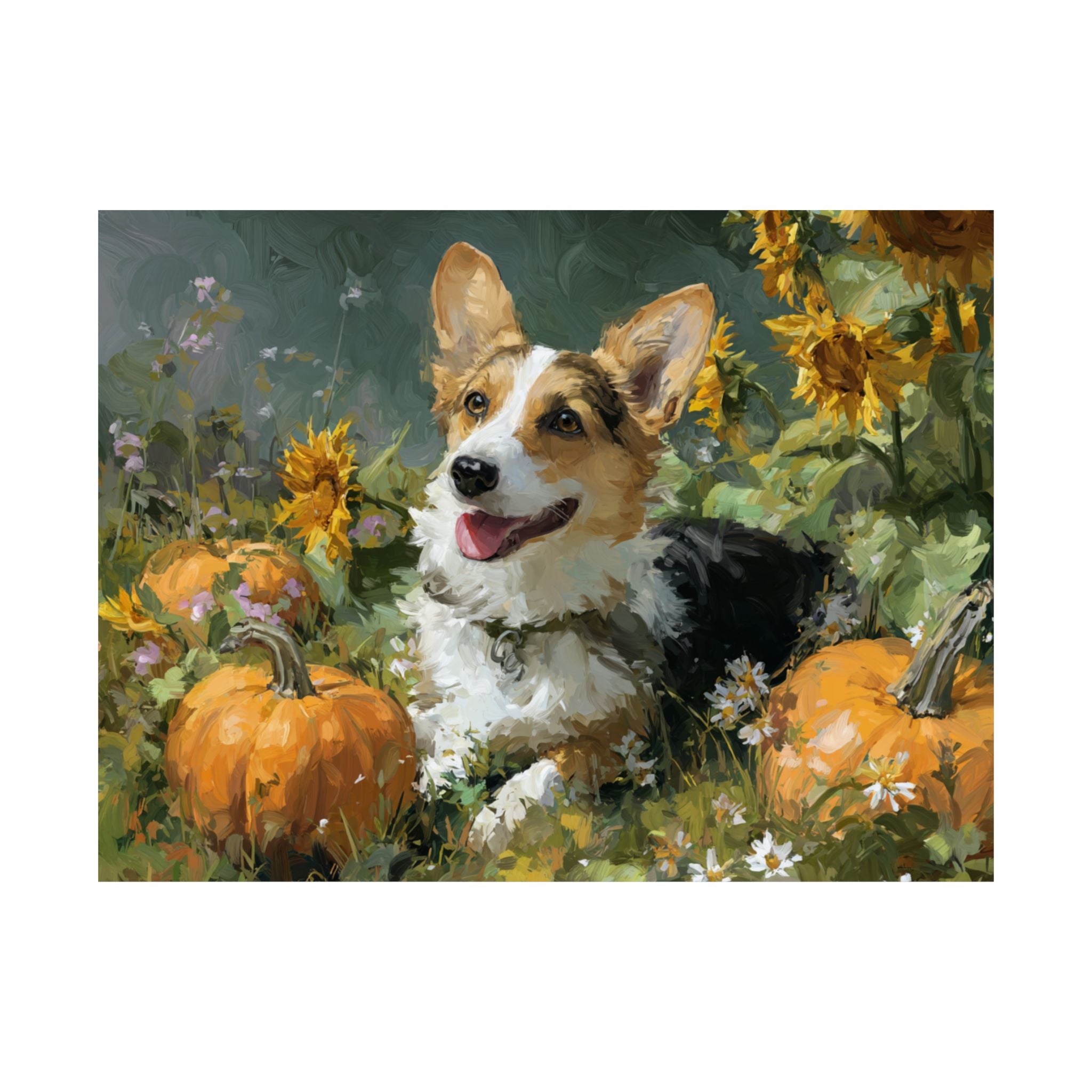 Welsh Corgi 2- Sunflower Season Collection
