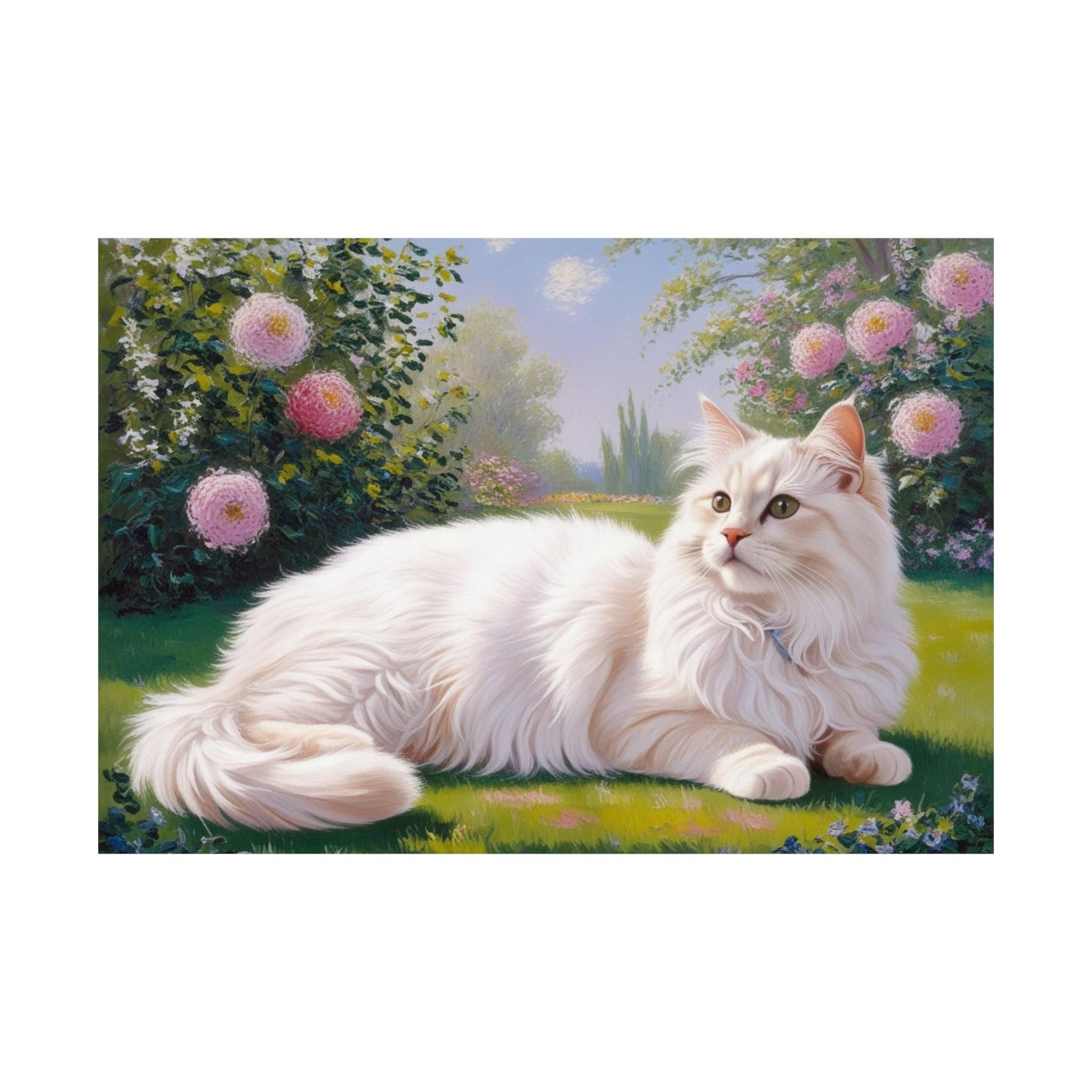 Turkish Angora Cat- Garden Collection