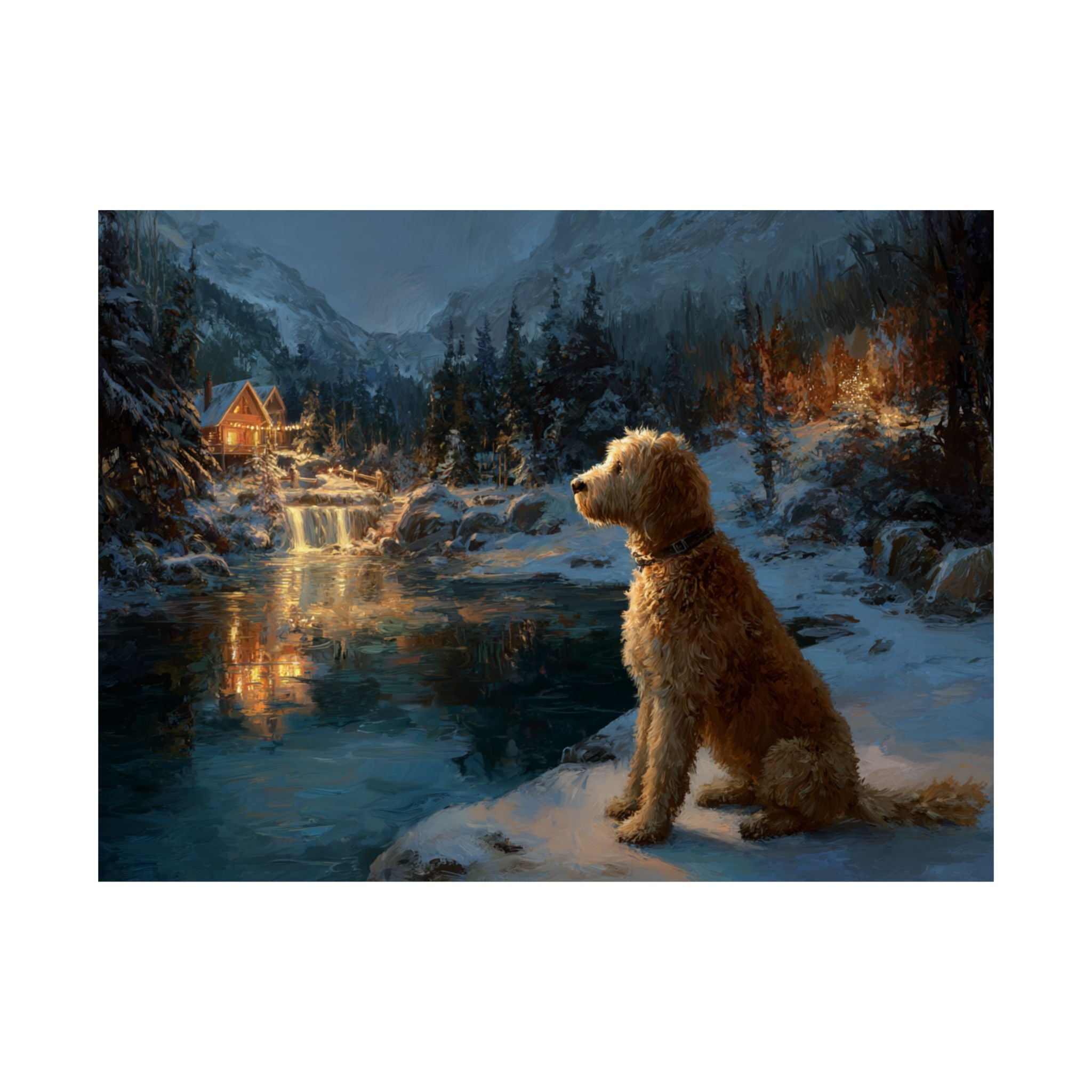 Golden Doodle 1- Winter Whiskers Collection