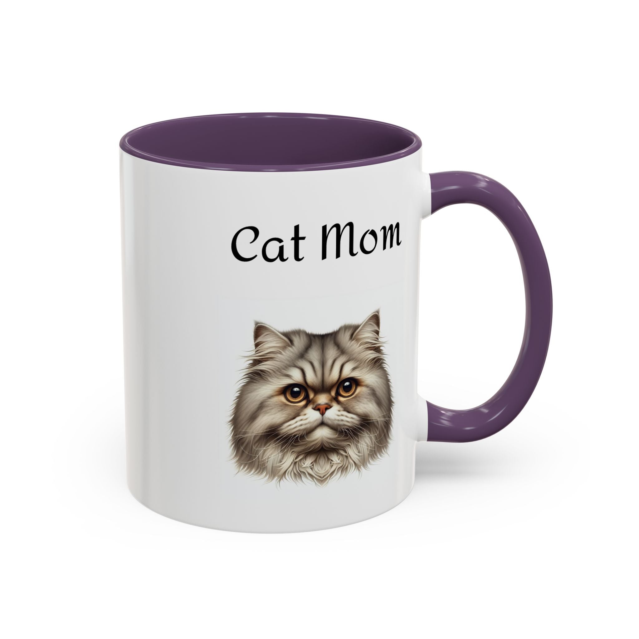 Cat Mom Accent Mug